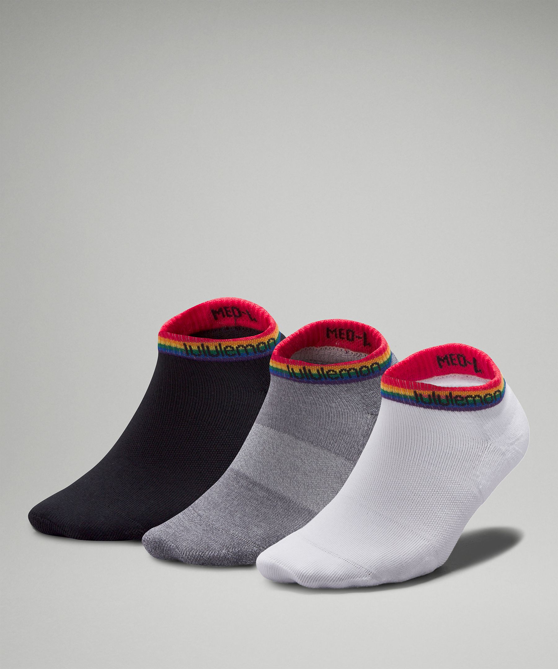 Women's Daily Stride Comfort Low-Ankle Socks Rainbow 3 Pack