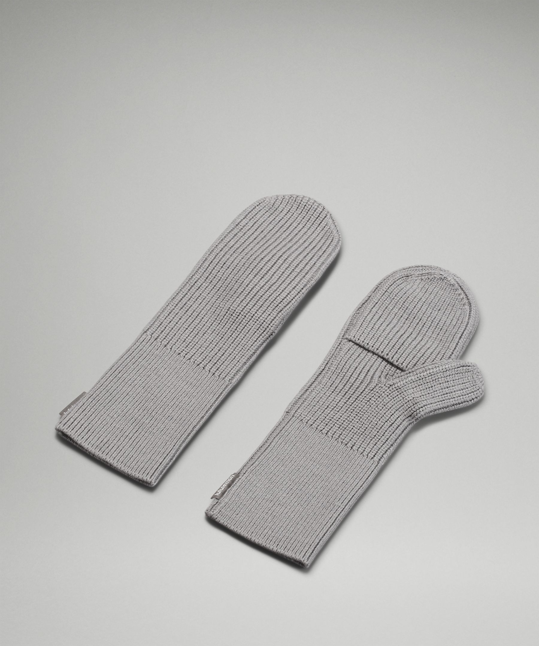 Lululemon Womens Ribbed Merino Wool-Blend Knit Mittens