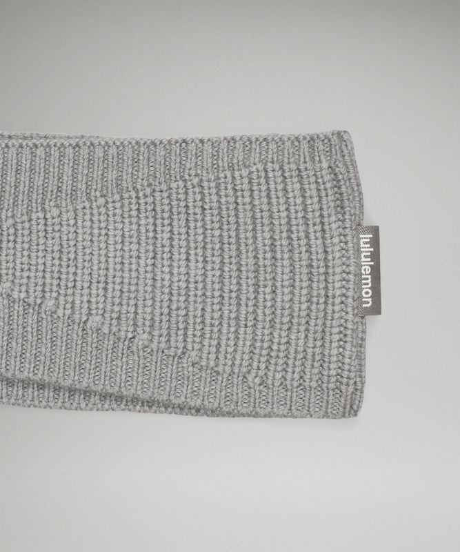Women's Ribbed Merino Wool-Blend Knit Ear Warmer