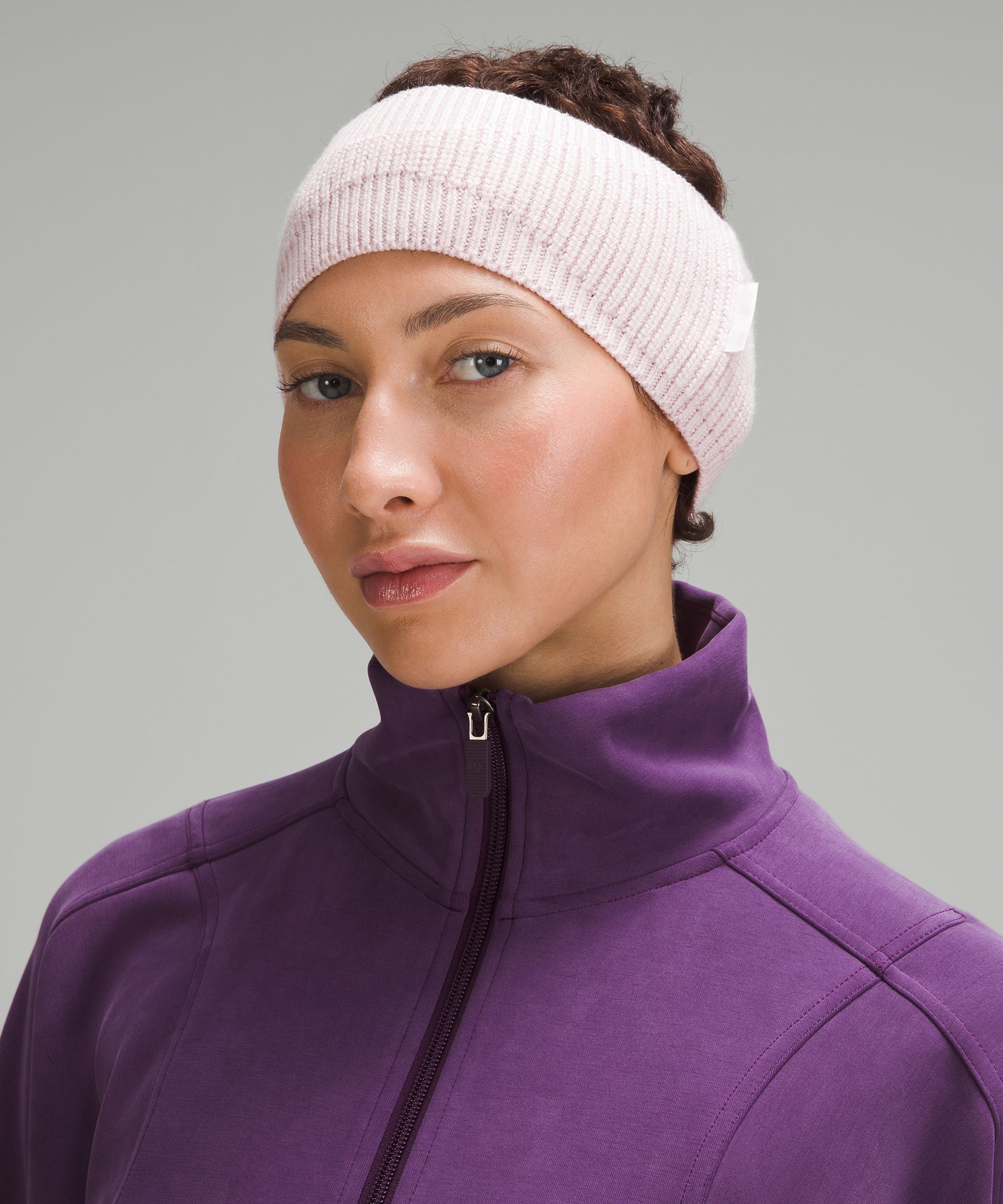 Women's Ribbed Merino WoolBlend Knit Ear Warmer