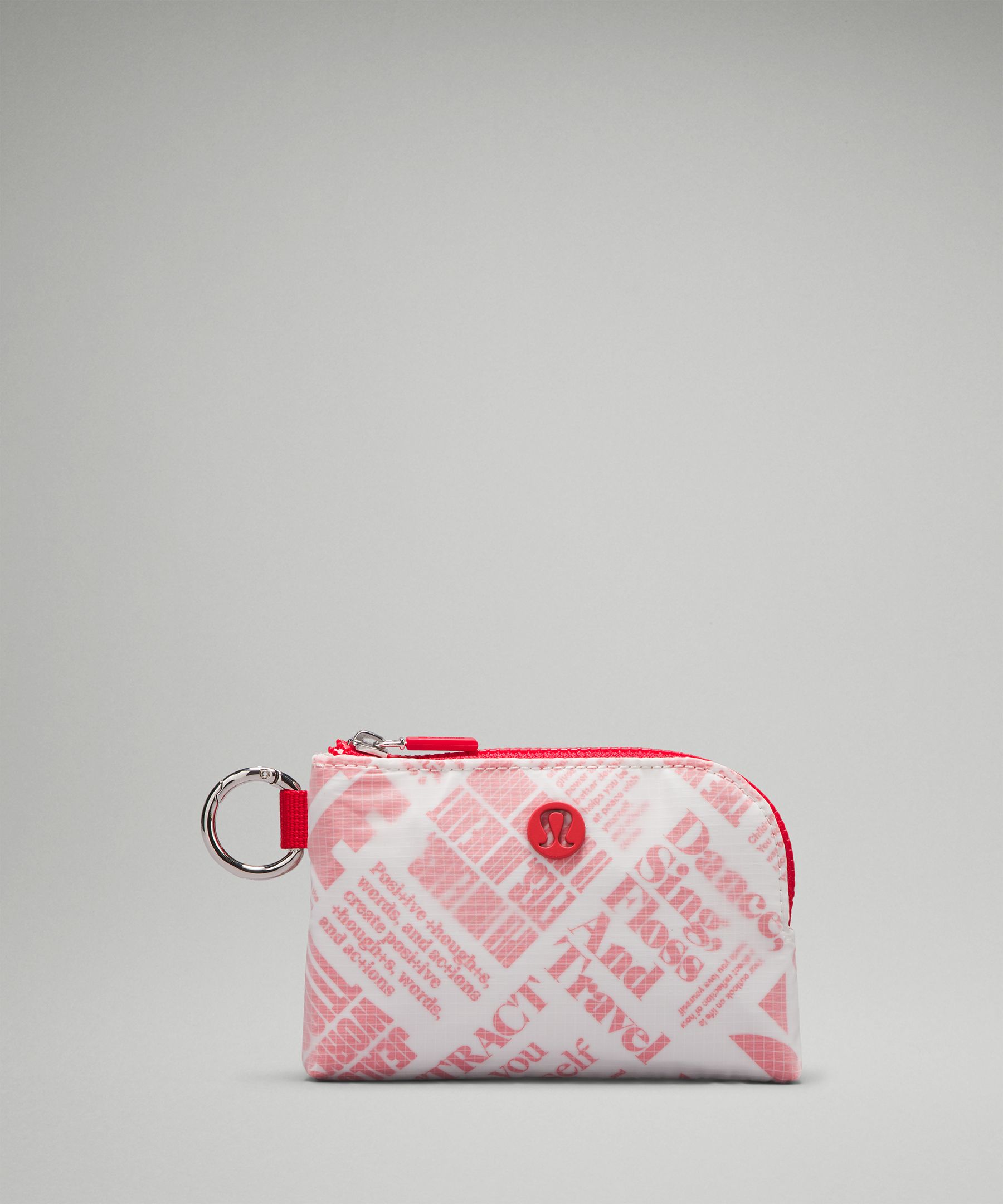 Lululemon Clippable Card Pouch Manifesto Print