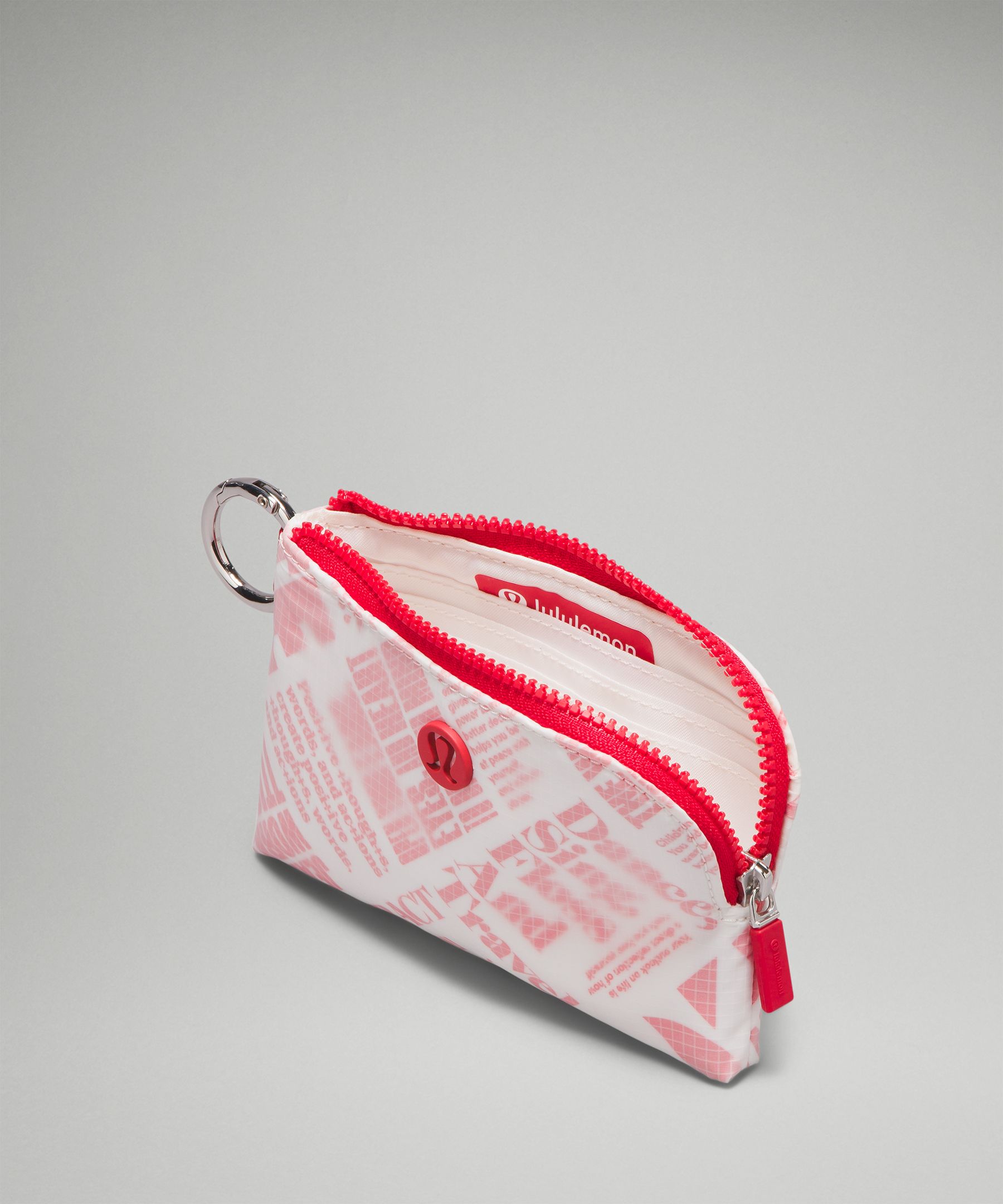 Lululemon athletica Clippable Card Pouch *Manifesto Print, Women's  Bags,Purses,Wallets