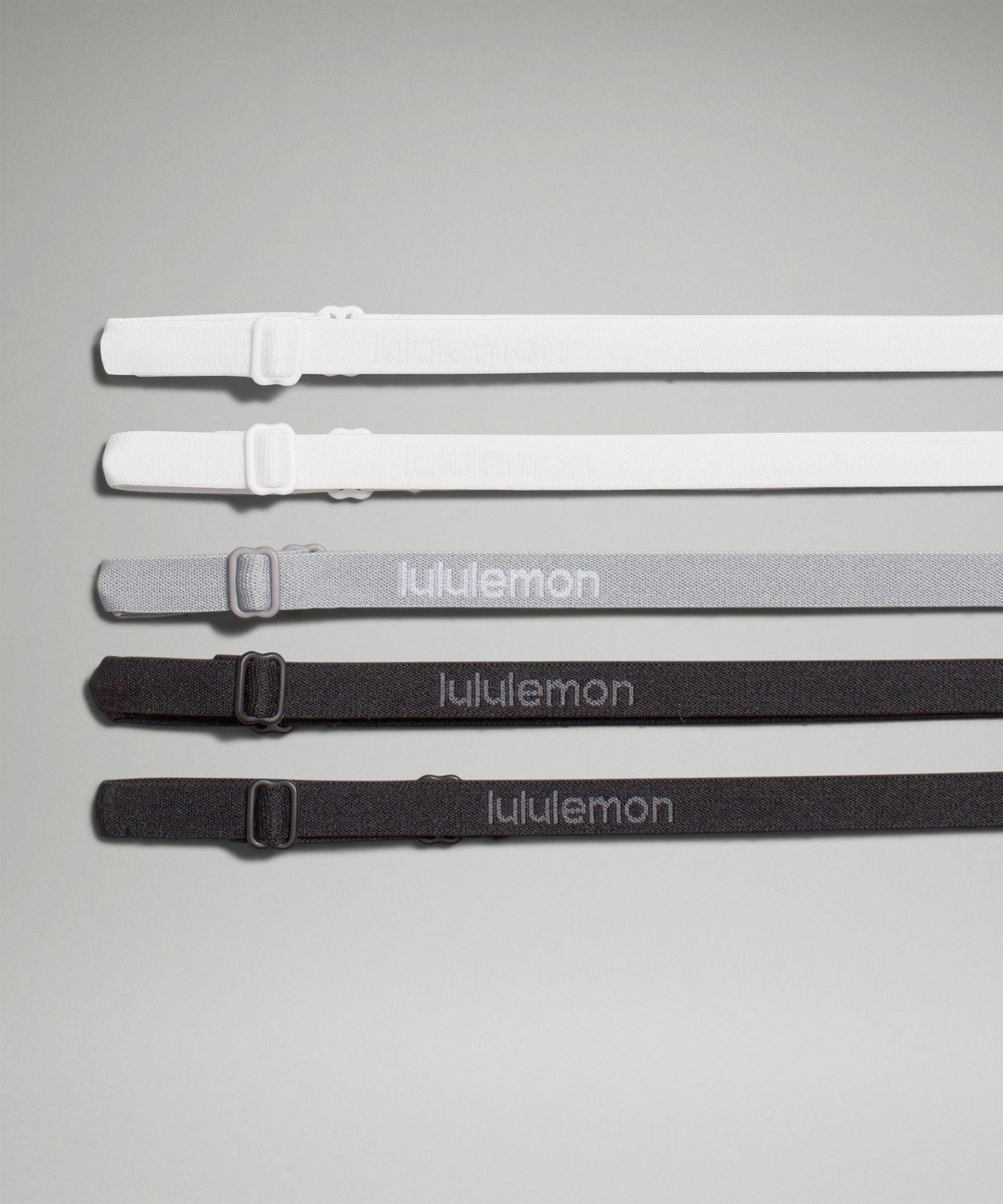 Lululemon Skinny Adjustable Headbands 5 Pack