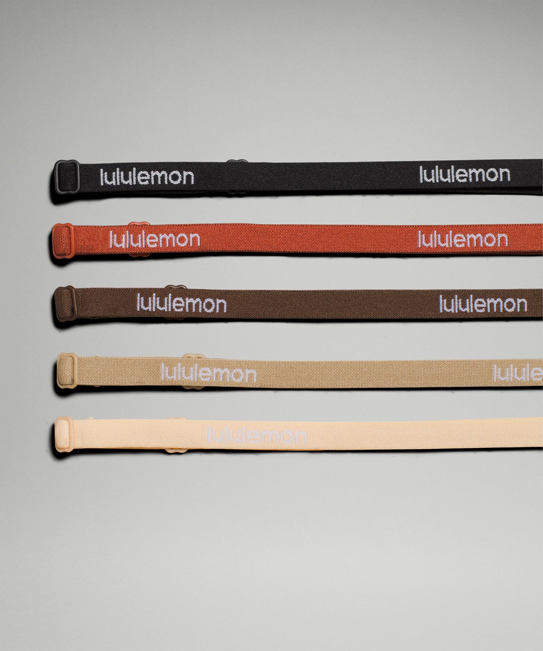 Lululemon Skinny Adjustable Headbands 5 Pack