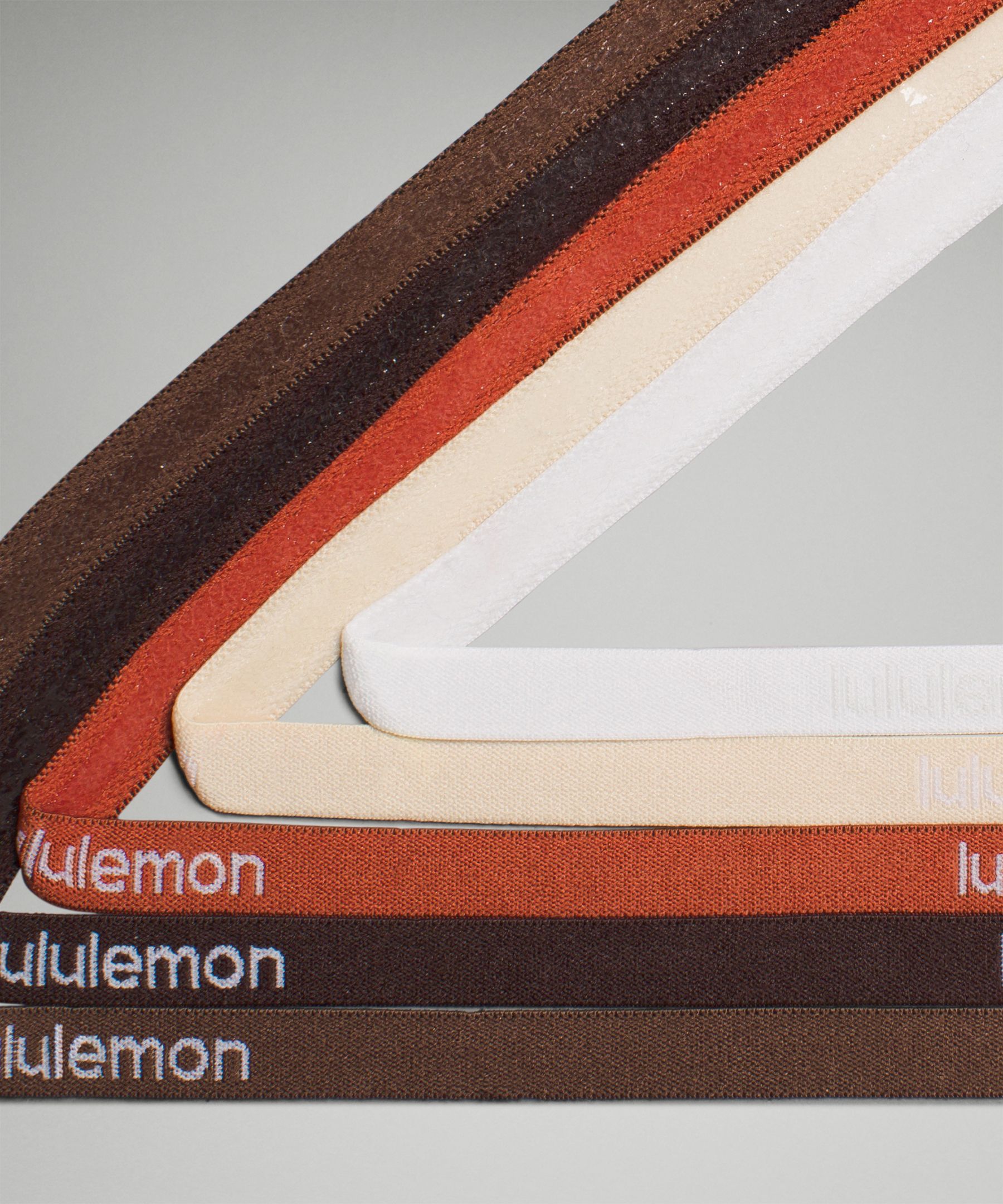 Shop Lululemon Skinny Adjustable Headbands 5 Pack