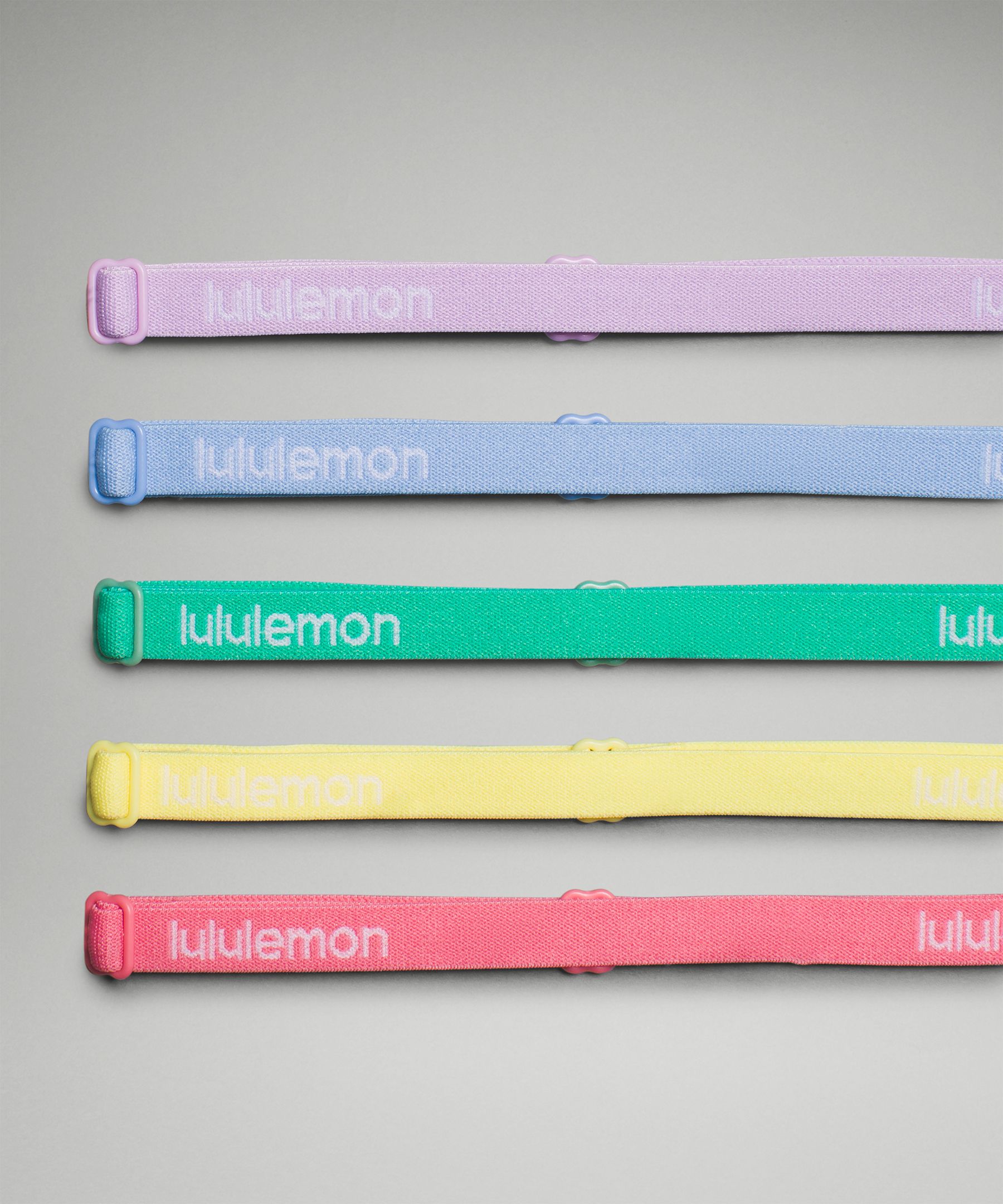 Shop Lululemon Skinny Adjustable Headbands 5 Pack