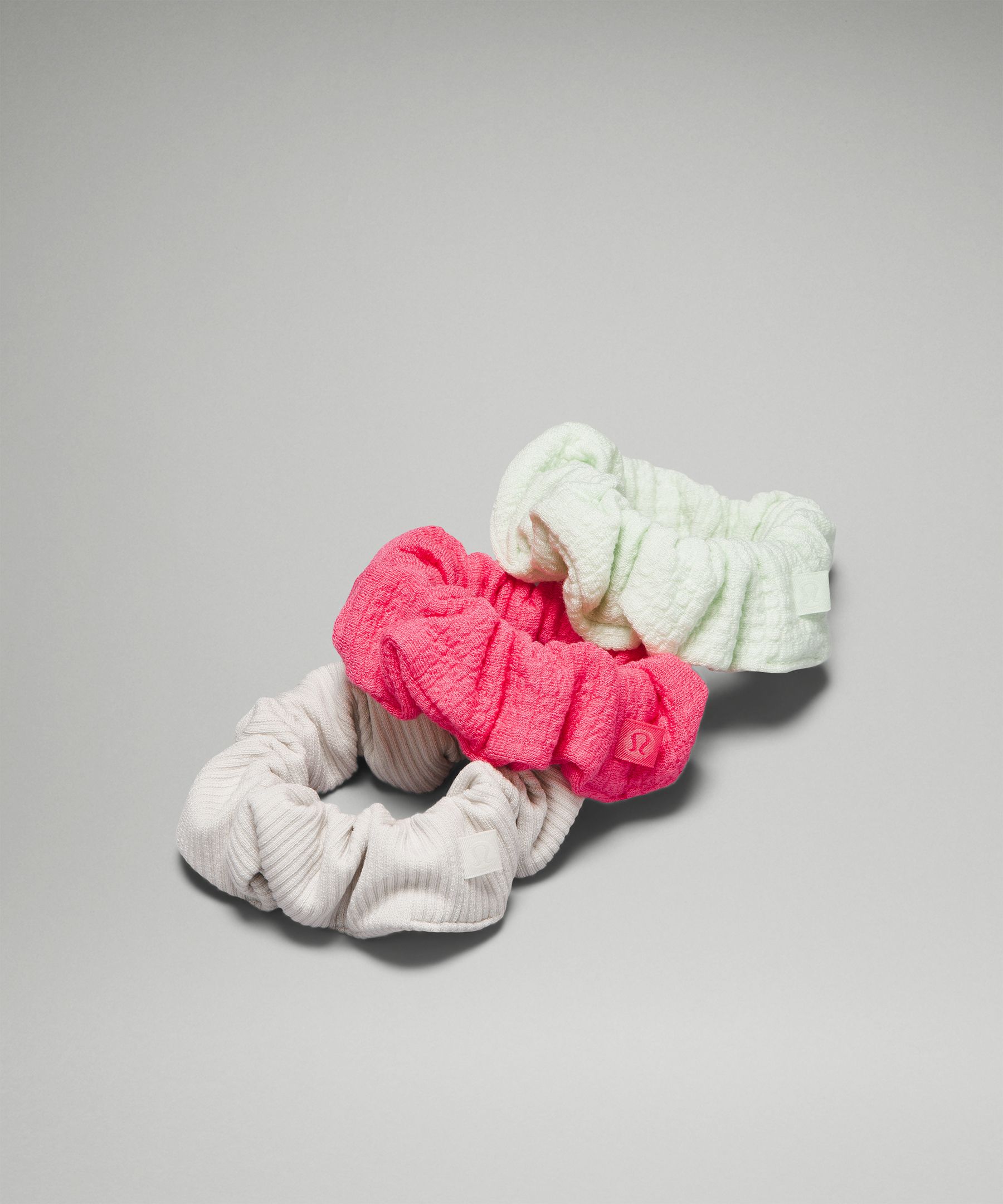 Lululemon Uplifting Scrunchies Textured 3 Pack