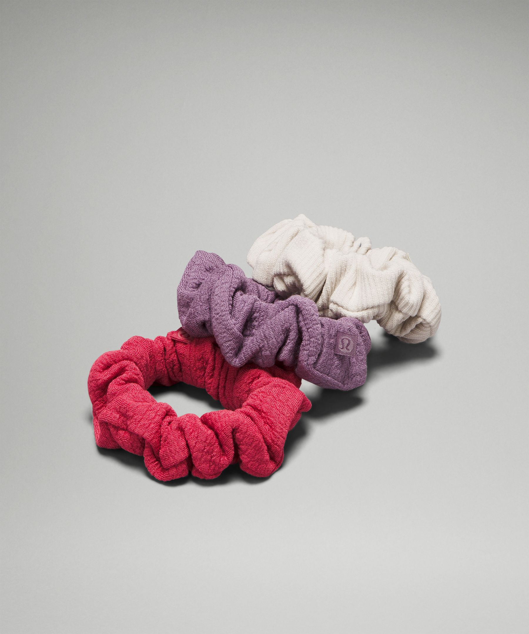 Lululemon Uplifting Scrunchies Textured 3 Pack