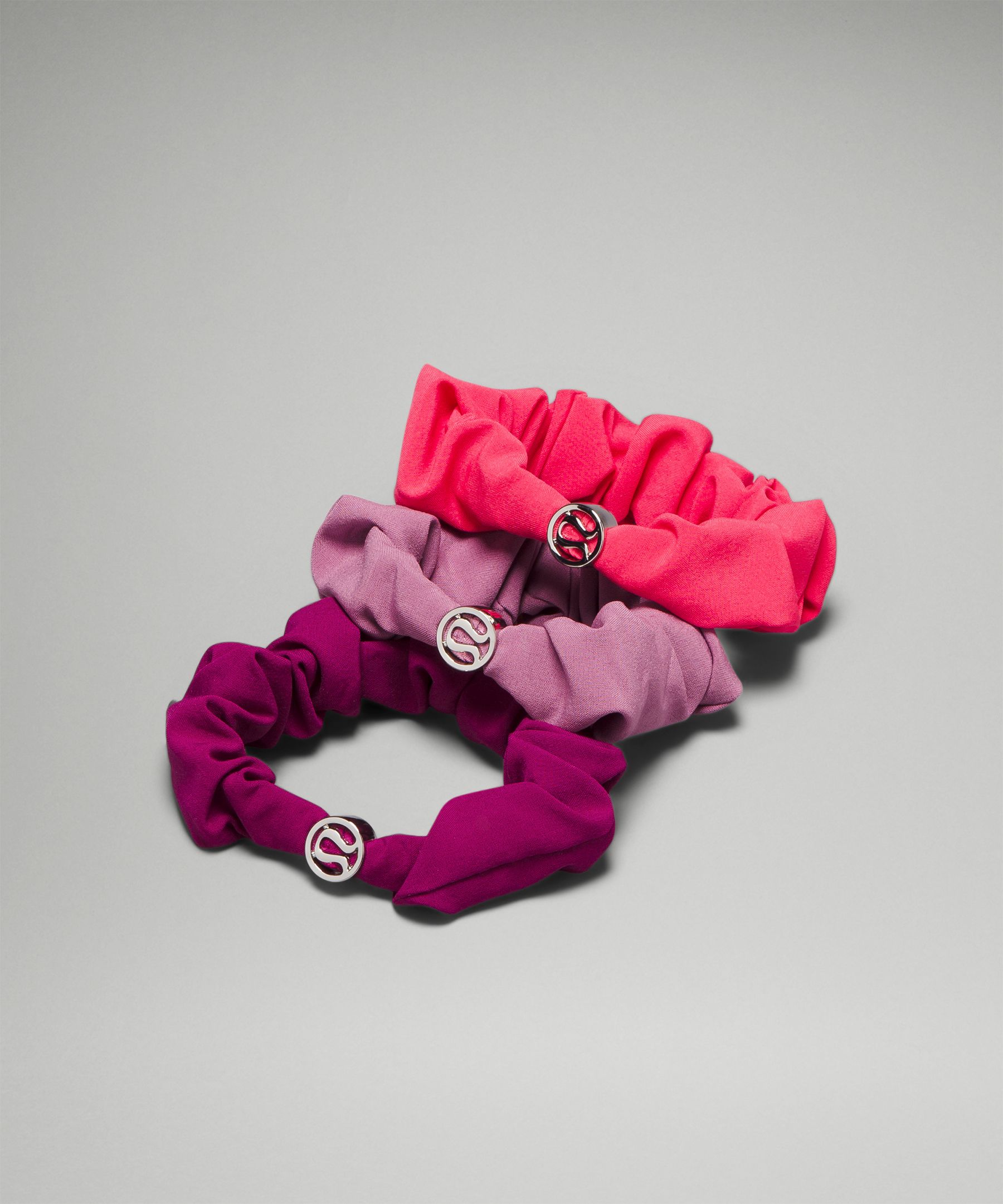 Lululemon Uplifting Scrunchies Logo Charm 3 Pack In Multi  display picture 3