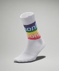 Women's Daily Stride Comfort Crew Sock *Rainbow