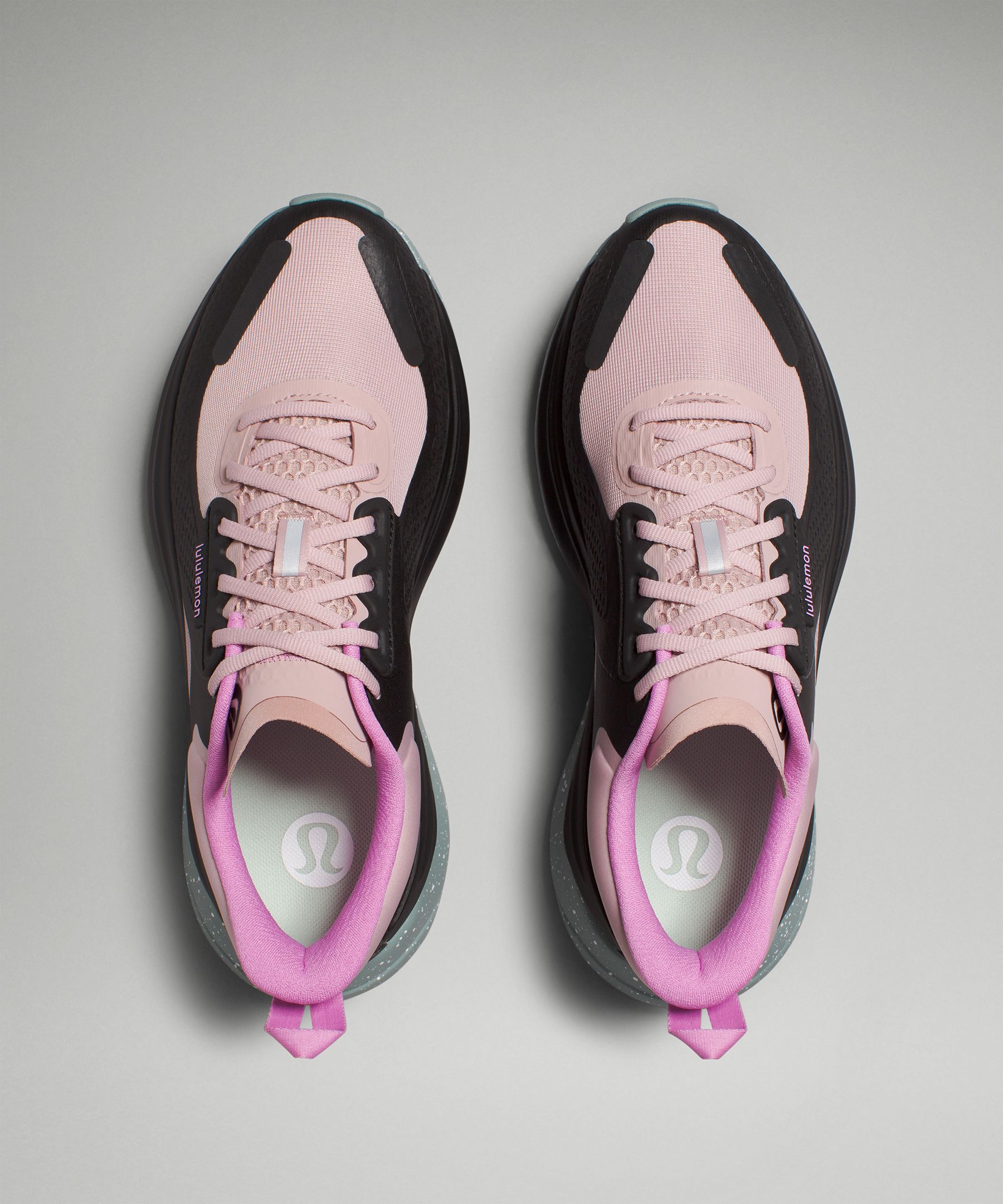 Lulu Blissfeel Lemon Run Running Shoes Pale Linen, Pink Parfait