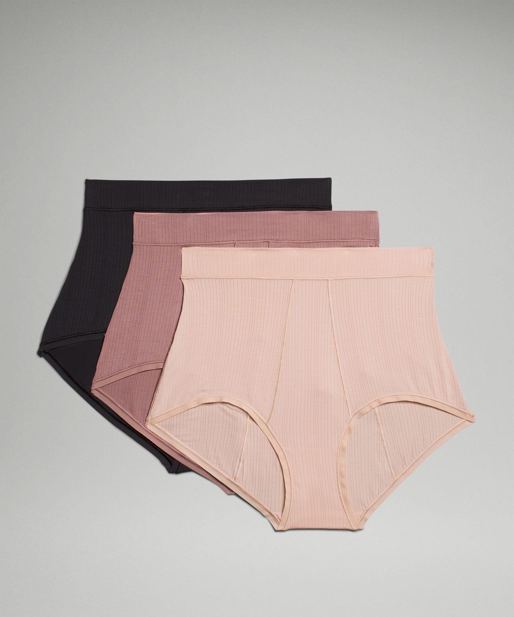 Lululemon athletica UnderEase High-Waist Ribbed Brief, Women's Underwear