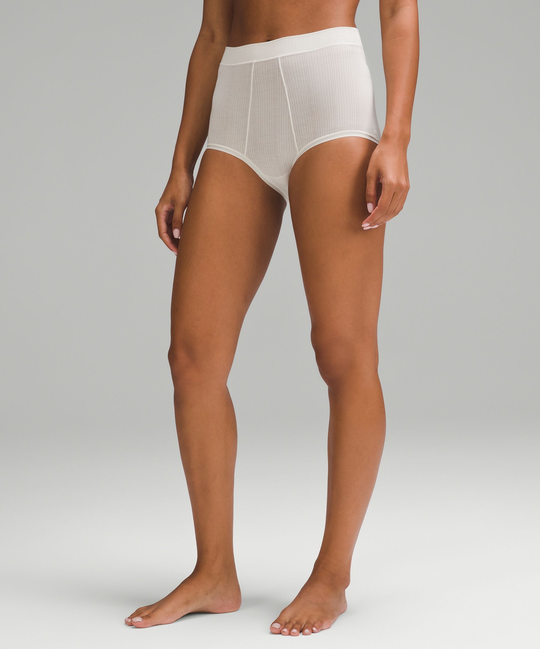 Lululemon athletica UnderEase Ribbed High-Waist Thong Underwear *3 Pack, Women's  Underwear