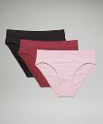 UnderEase Lace Mid-Rise Bikini Underwear 3 Pack