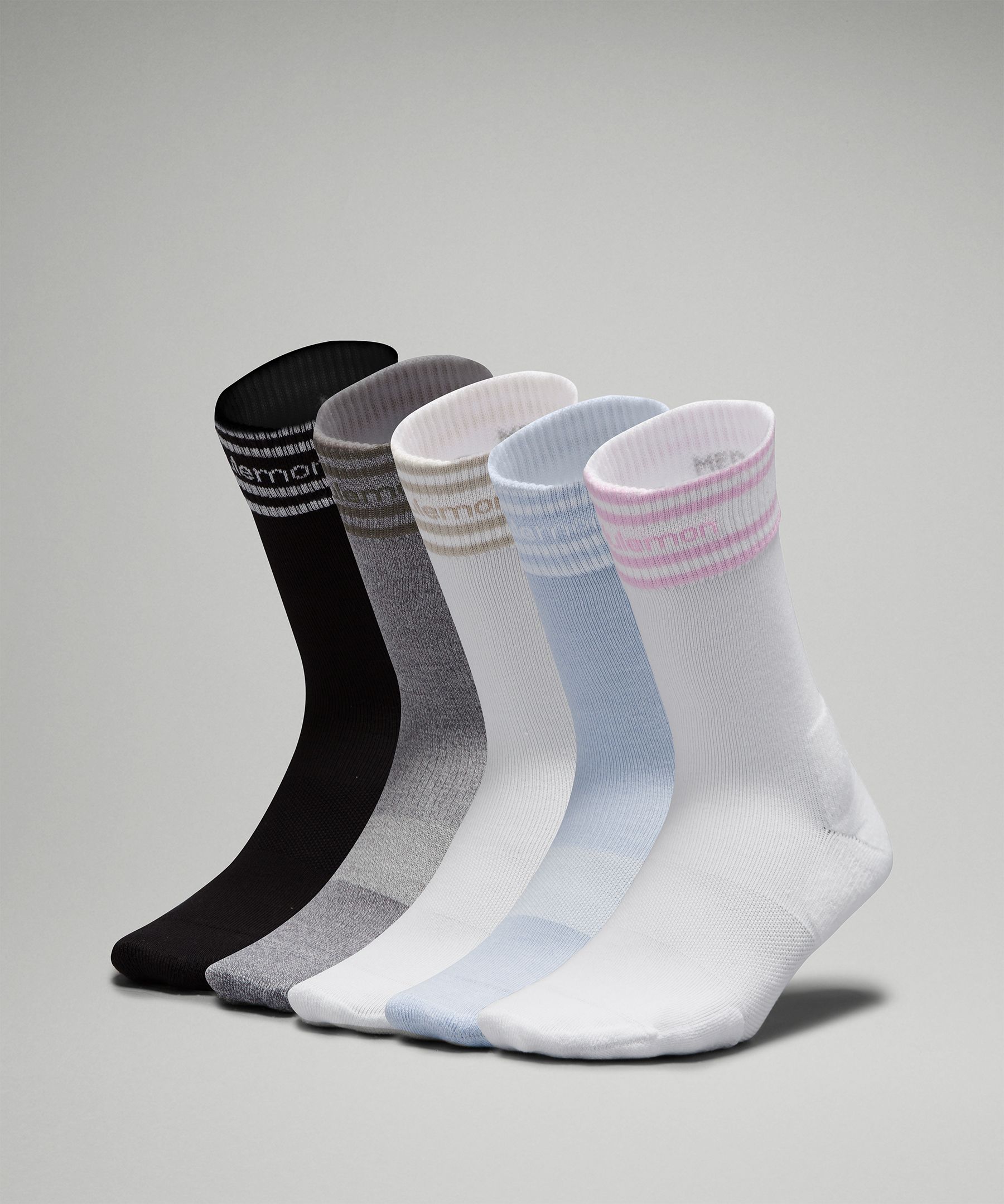 Lululemon athletica Women's Daily Stride Comfort Crew Socks*5 Pack