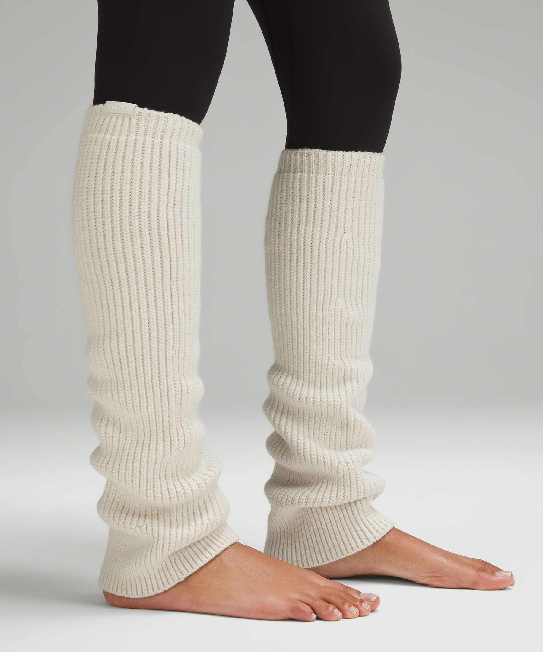 Merino Handknit Leg Warmers in Almond White – Textile Apparel