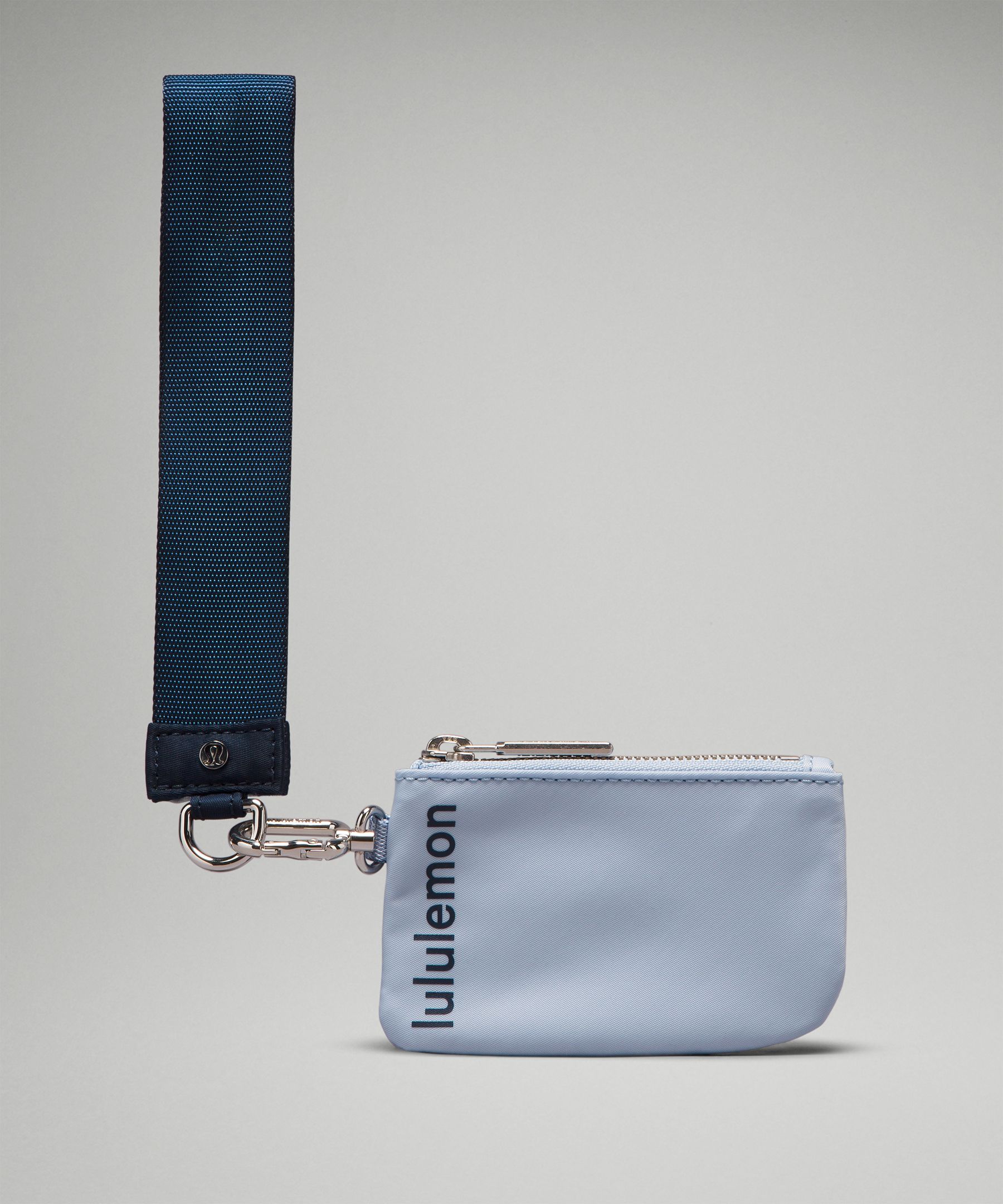 Lululemon Dual Pouch Wristlet Grey Sage/White Opal in Waterproof Polyester  with Silver-tone - US