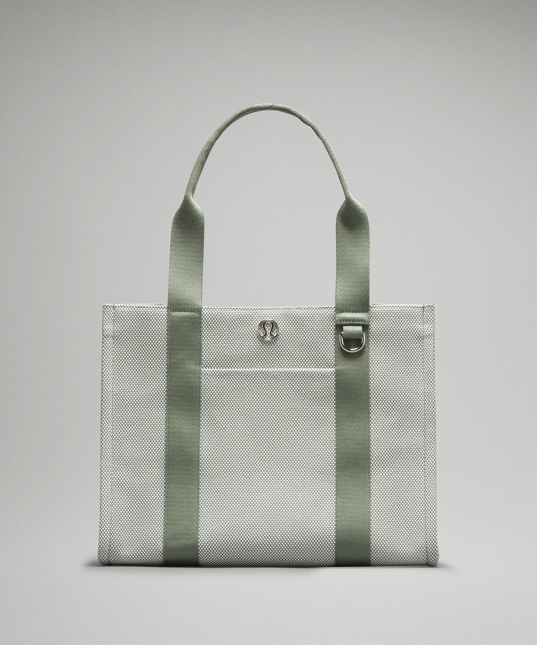 lululemon – Women's Two-Tone Canvas Tote Bag 10L – Color Grey/Green