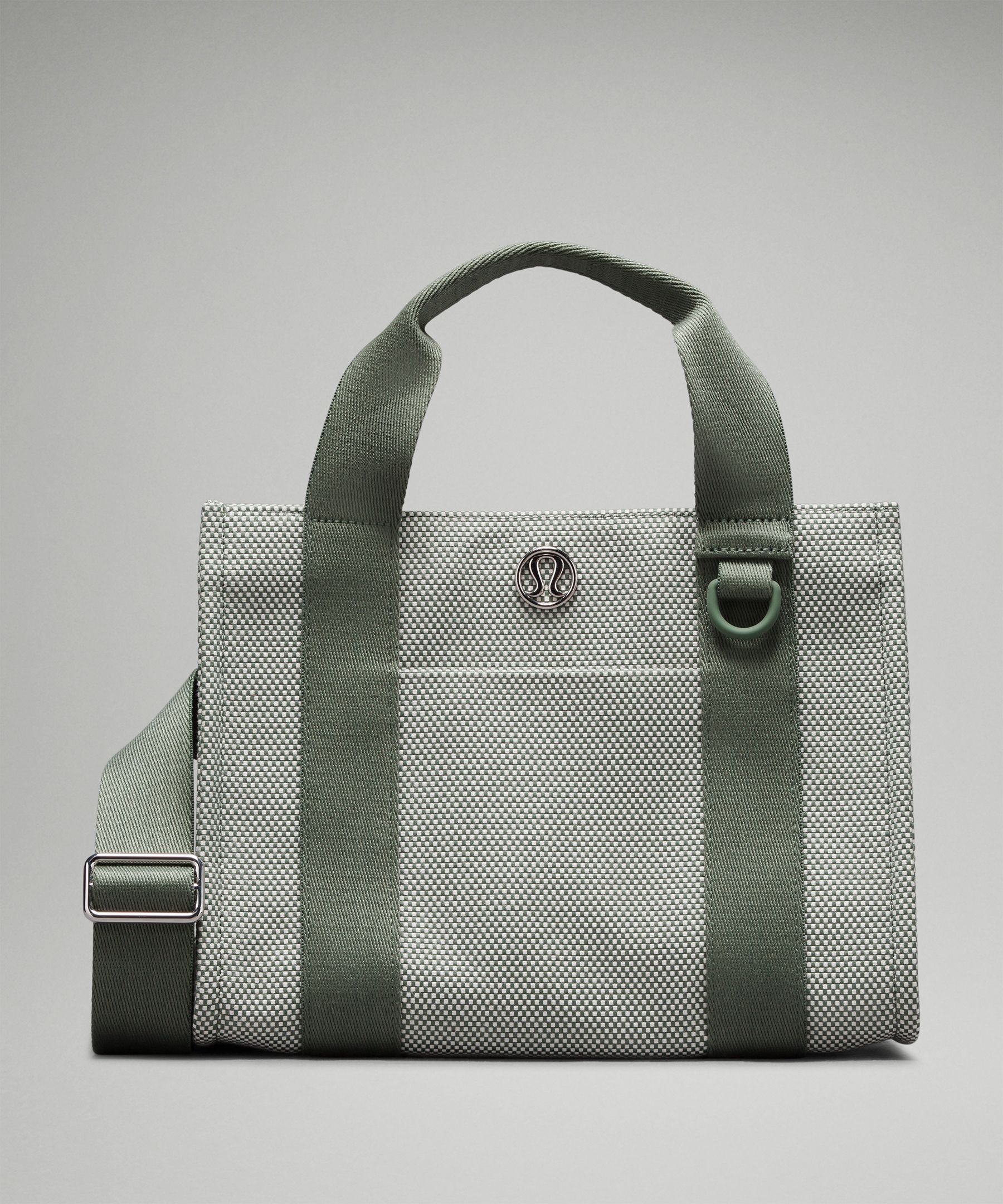 lululemon – Women's Two-Tone Canvas Tote Bag Mini 4.5L – Color Grey/Green