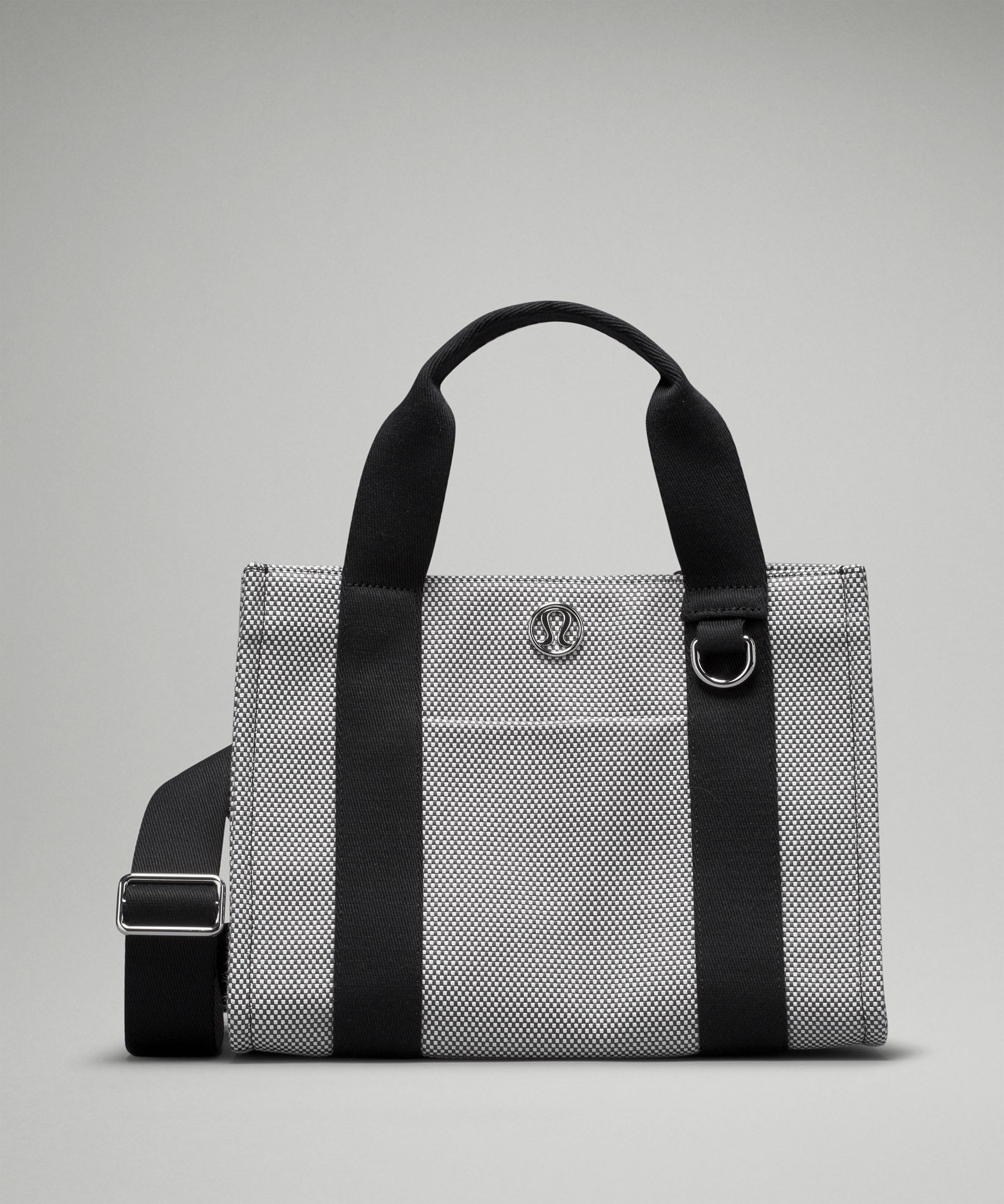 lululemon – Women's Two-Tone Canvas Tote Bag Mini 4.5L – Color Black/Grey