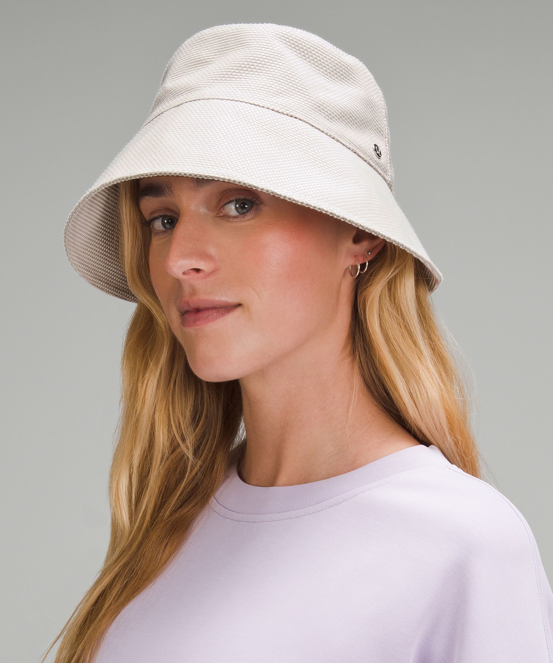 Skull Designer Bucket Hat - Art Hat - Vintage Style Bucket Hat - White, S/M  at  Women's Clothing store