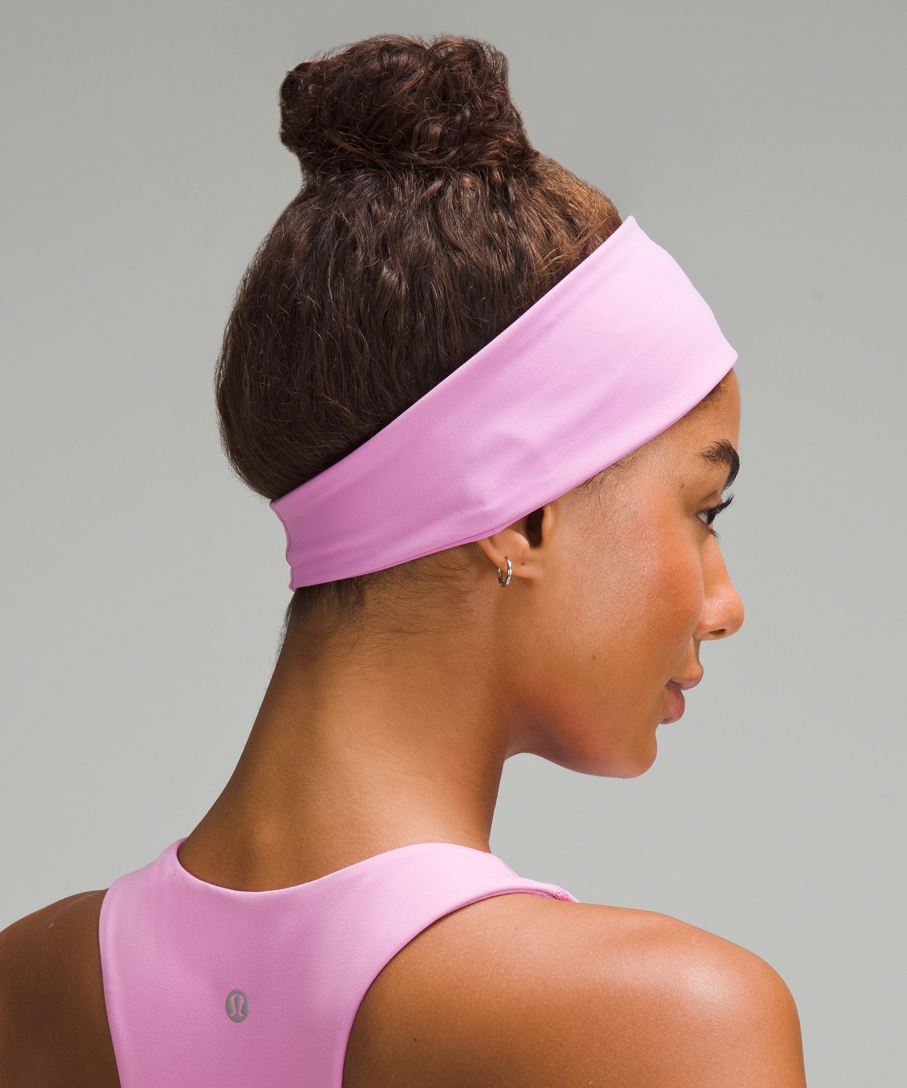 Lululemon 💕 Fly Away Tamer Headband Dark Prism Pink Stretch Hairband Run  Train