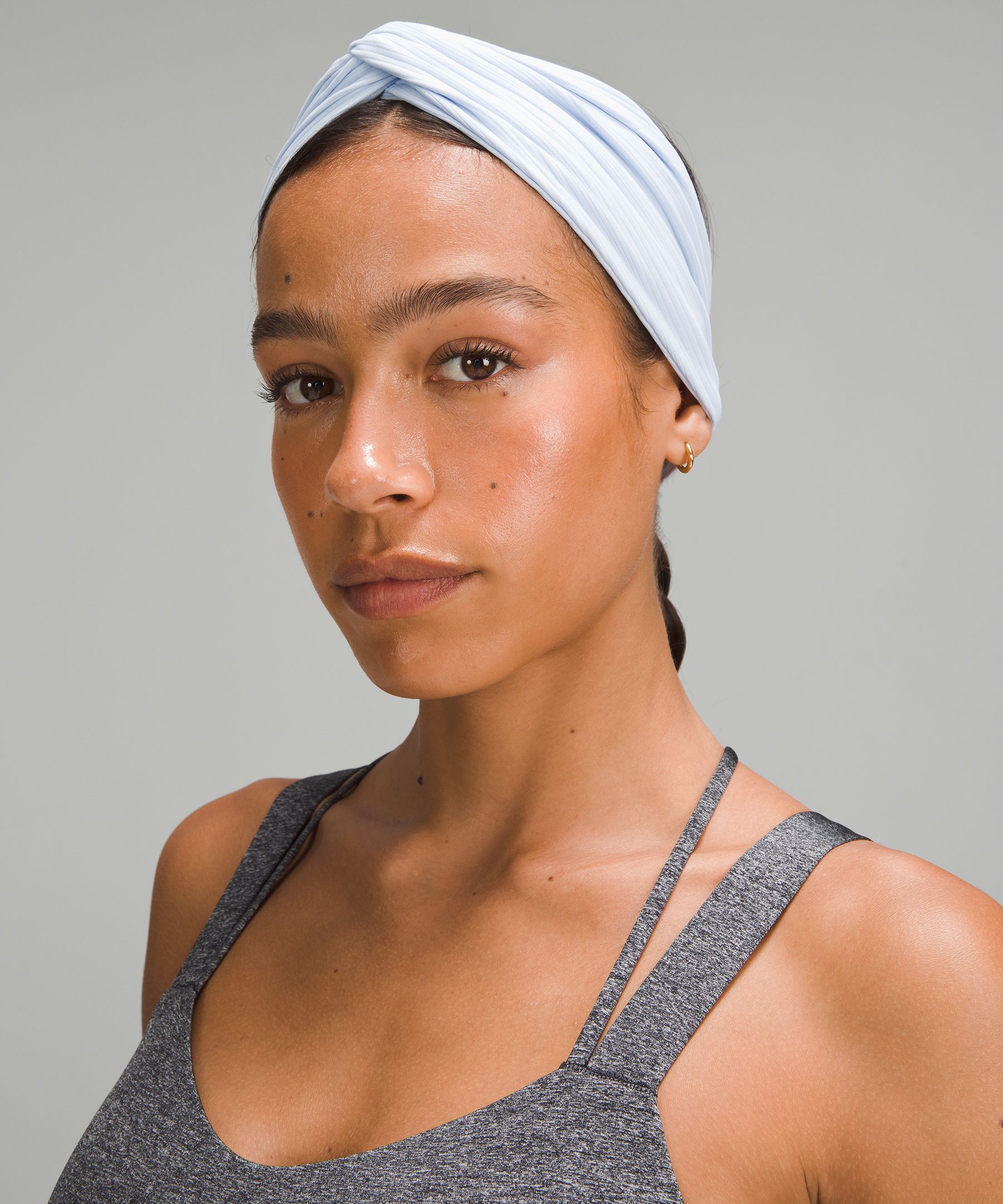 Shop Lululemon Ribbed Nulu Twist-front Headband