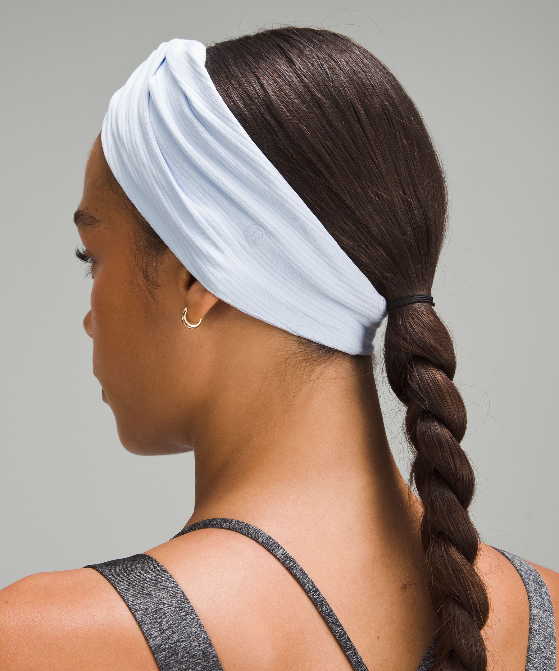 Shop Lululemon Ribbed Nulu Twist-front Headband