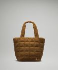 Quilted Grid Tote Bag 26L *Fleece