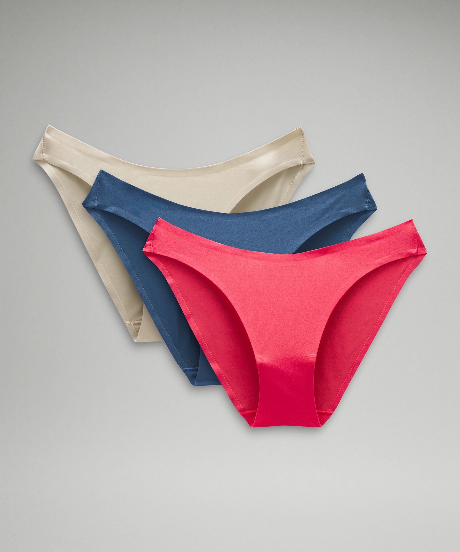 Shop Lululemon Wundermost Ultra-soft Nulu Mid-rise Bikini Underwear 3 Pack