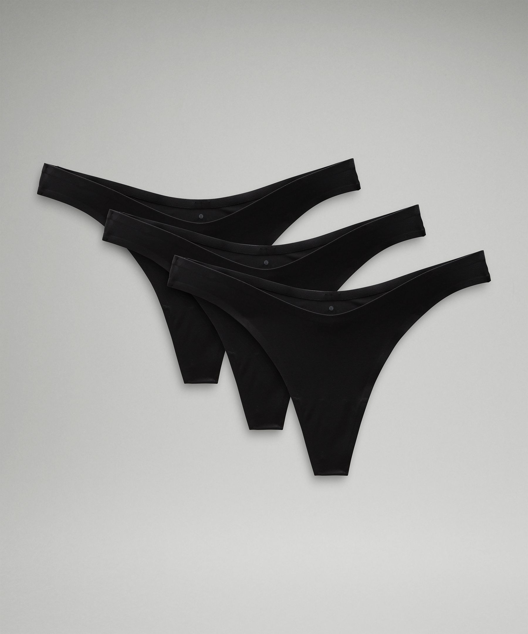 Lululemon Wundermost Ultra-soft Nulu Dipped-waist Thong Underwear 3 Pack