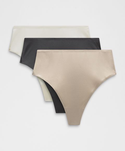 Lululemon Wundermost Ultra-Soft Nulu High-Waist Thong Underwear *3 Pack