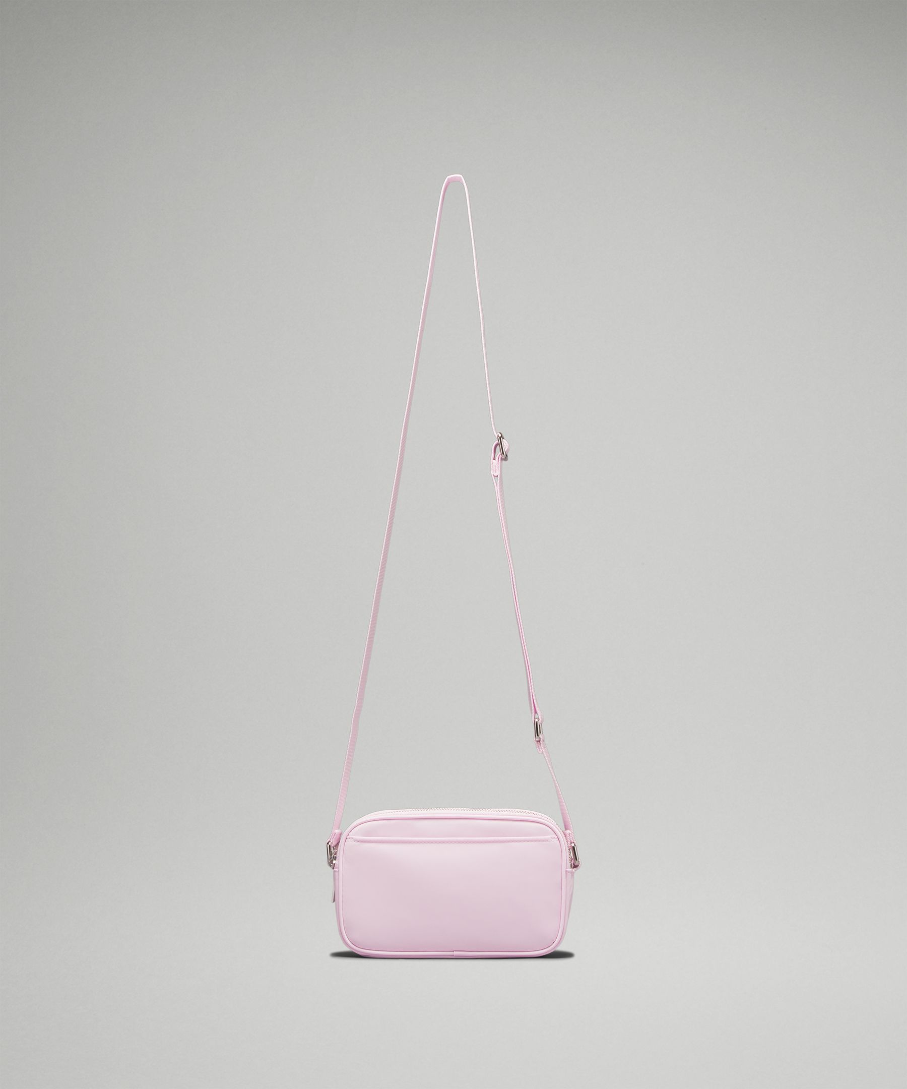 pink crossbody camera bag