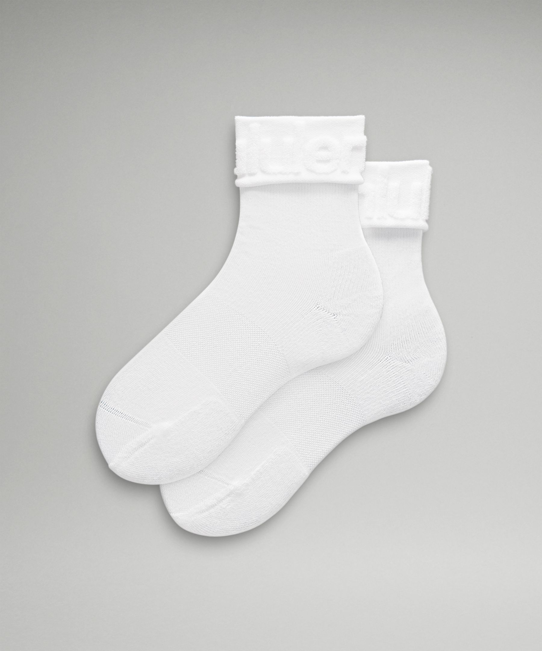 Women's Daily Stride Fold-Over Terry Crew Socks |