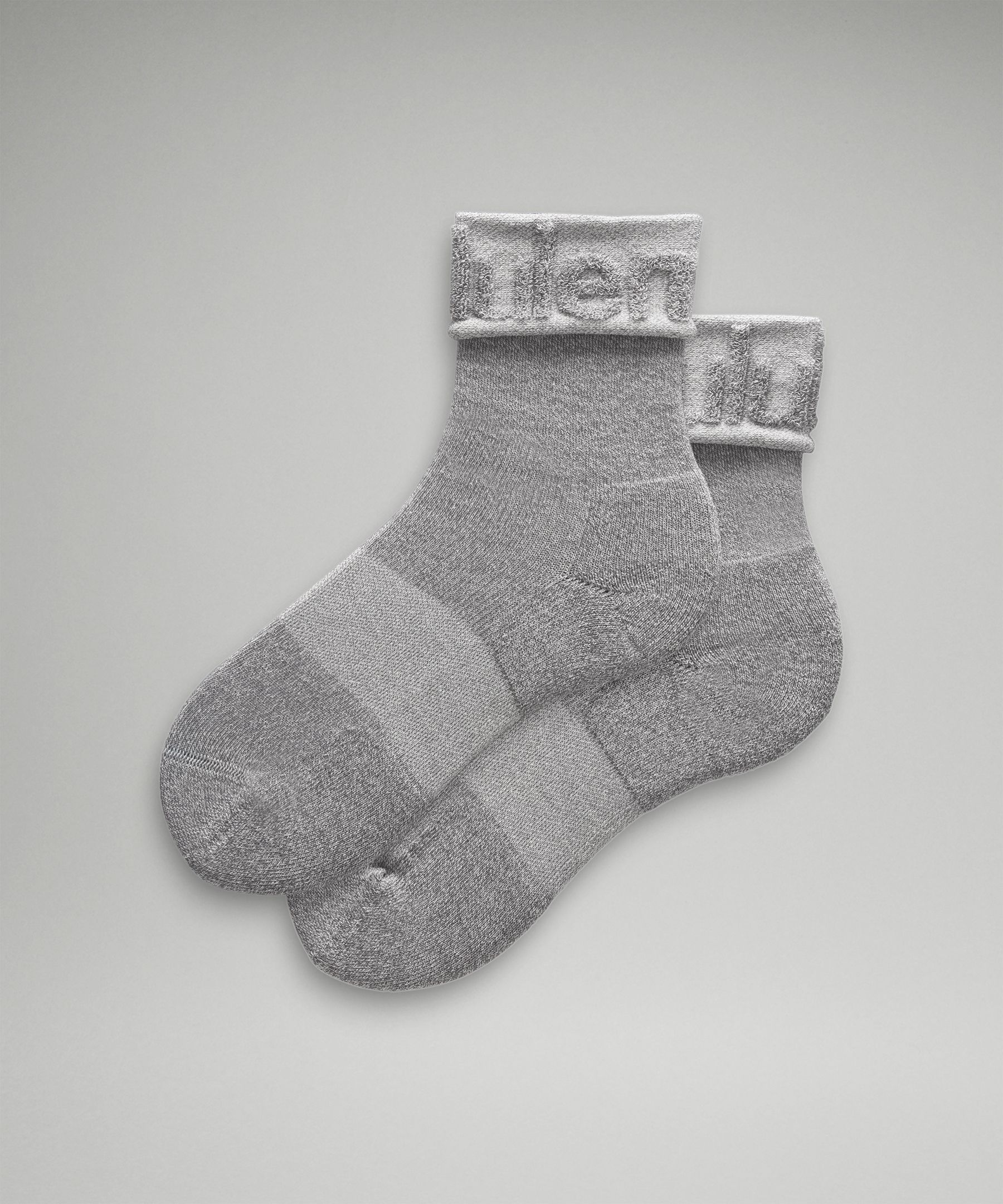 Women's Daily Stride Fold-Over Terry Crew Socks |