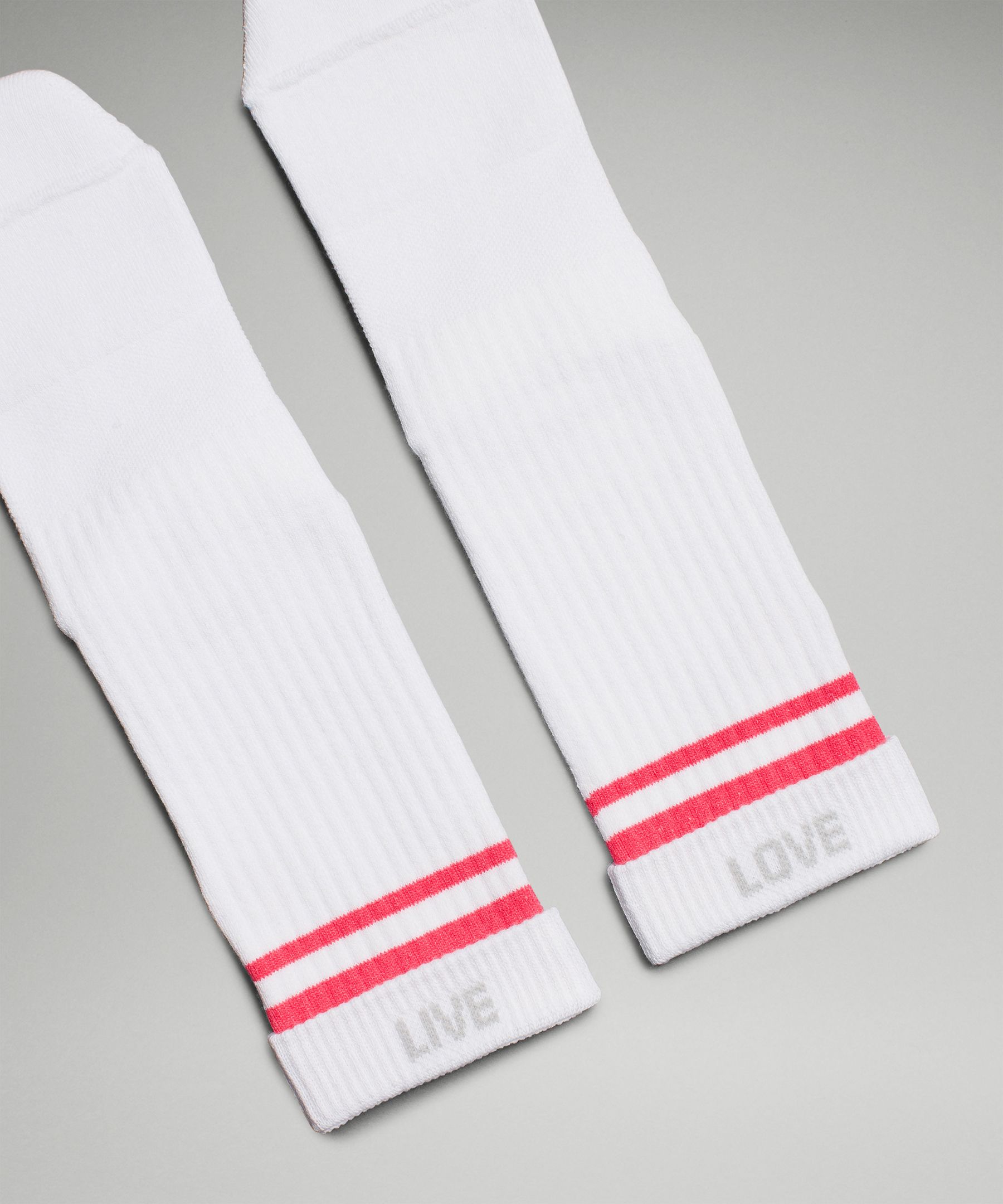 Shop Lululemon Daily Stride Ribbed Comfort Crew Socks