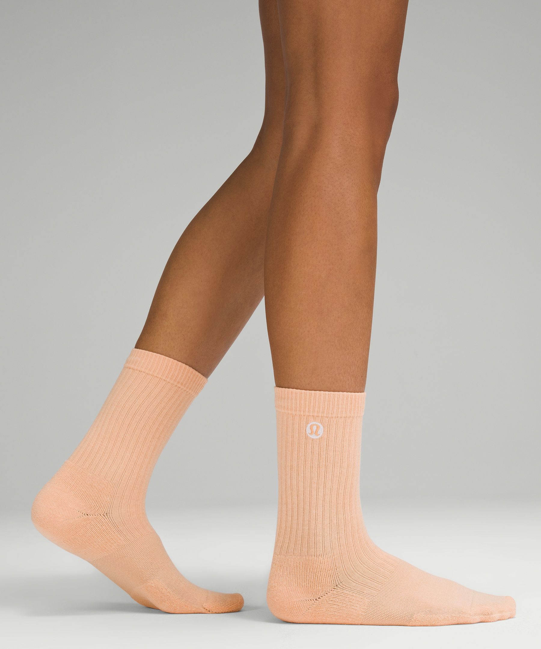 Shop Lululemon Daily Stride Ribbed Comfort Crew Socks