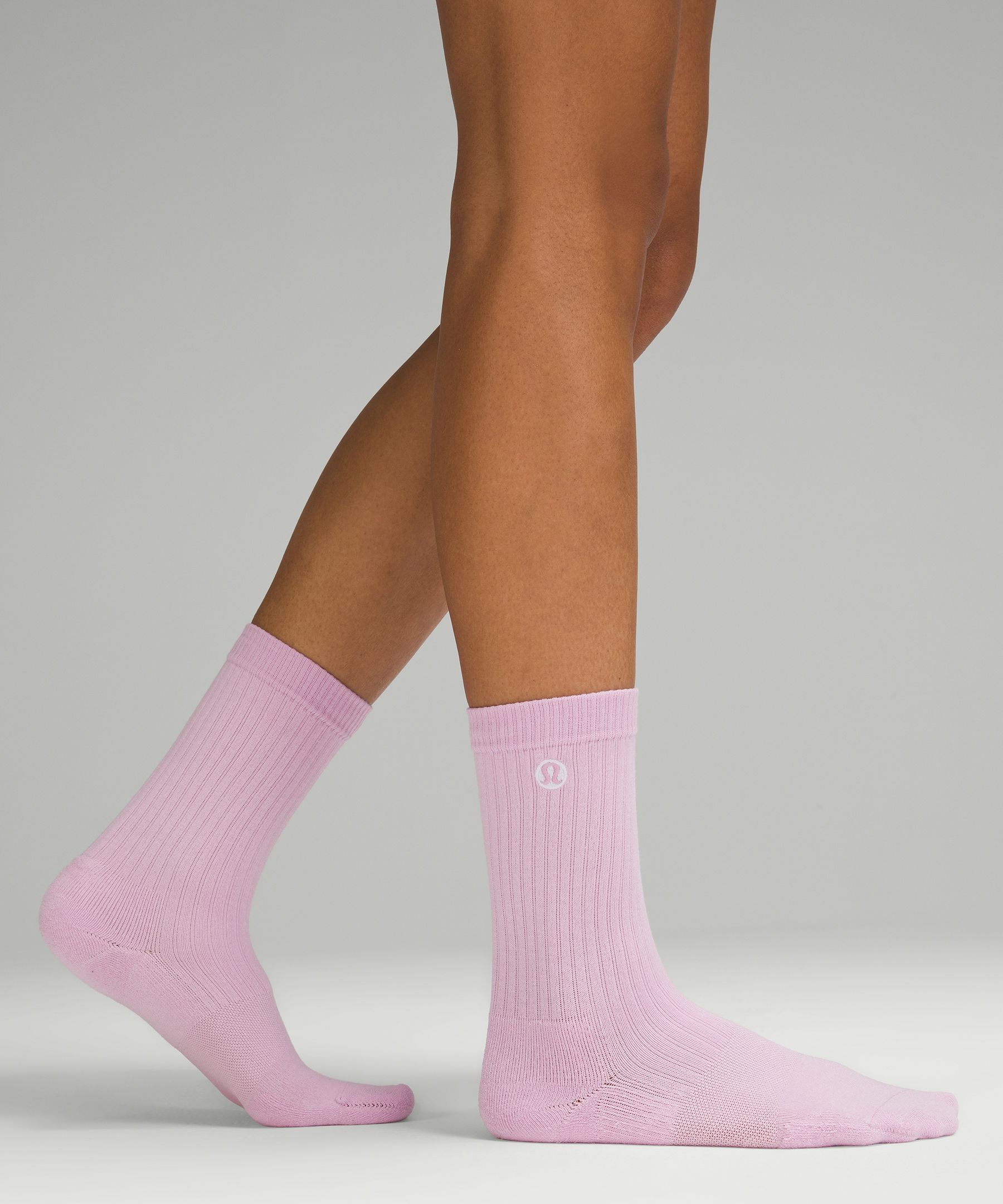 Shop Lululemon Daily Stride Ribbed Comfort Crew Socks