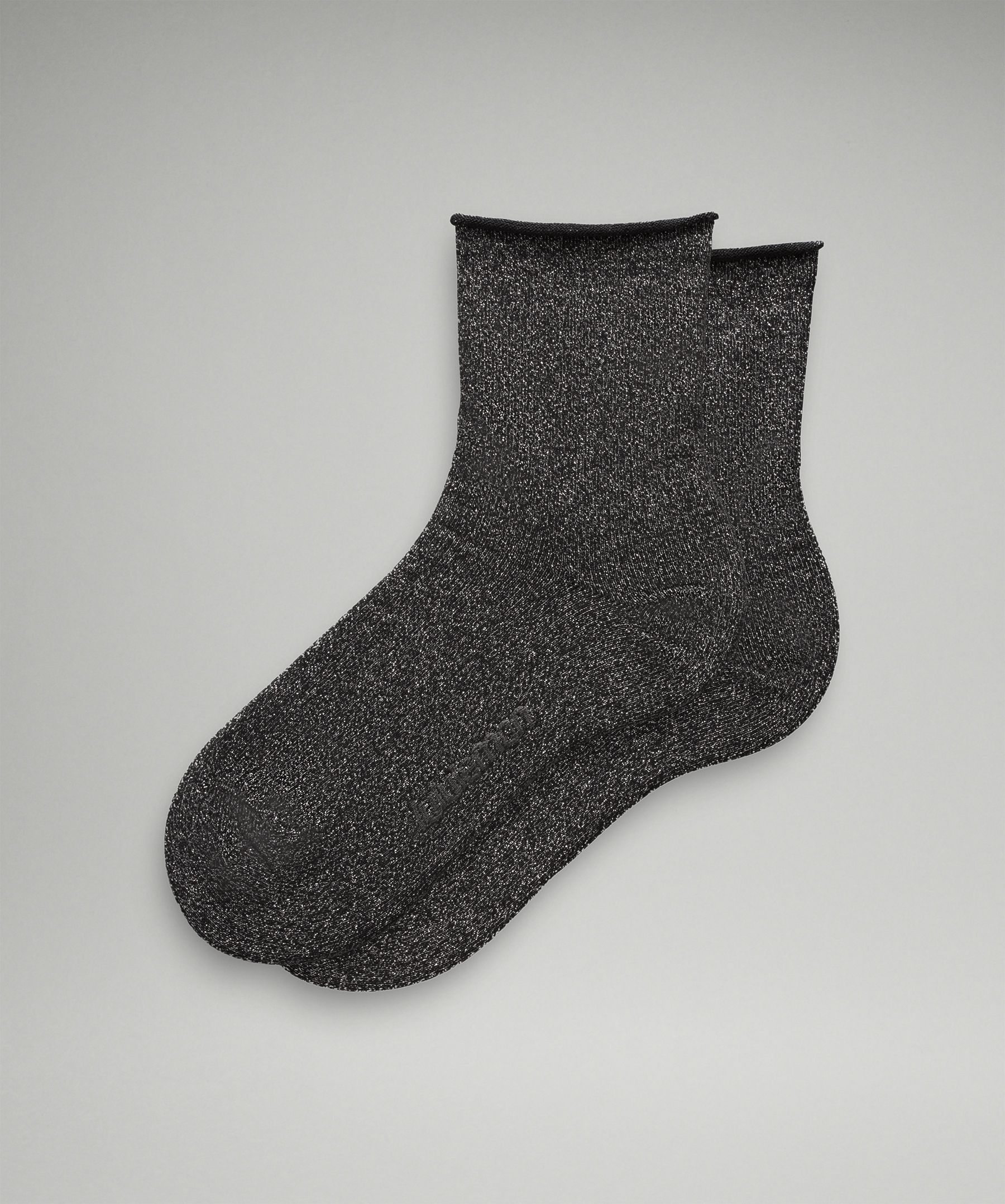 Women's Daily Stride Sparkle Quarter Socks - Black,Neutral