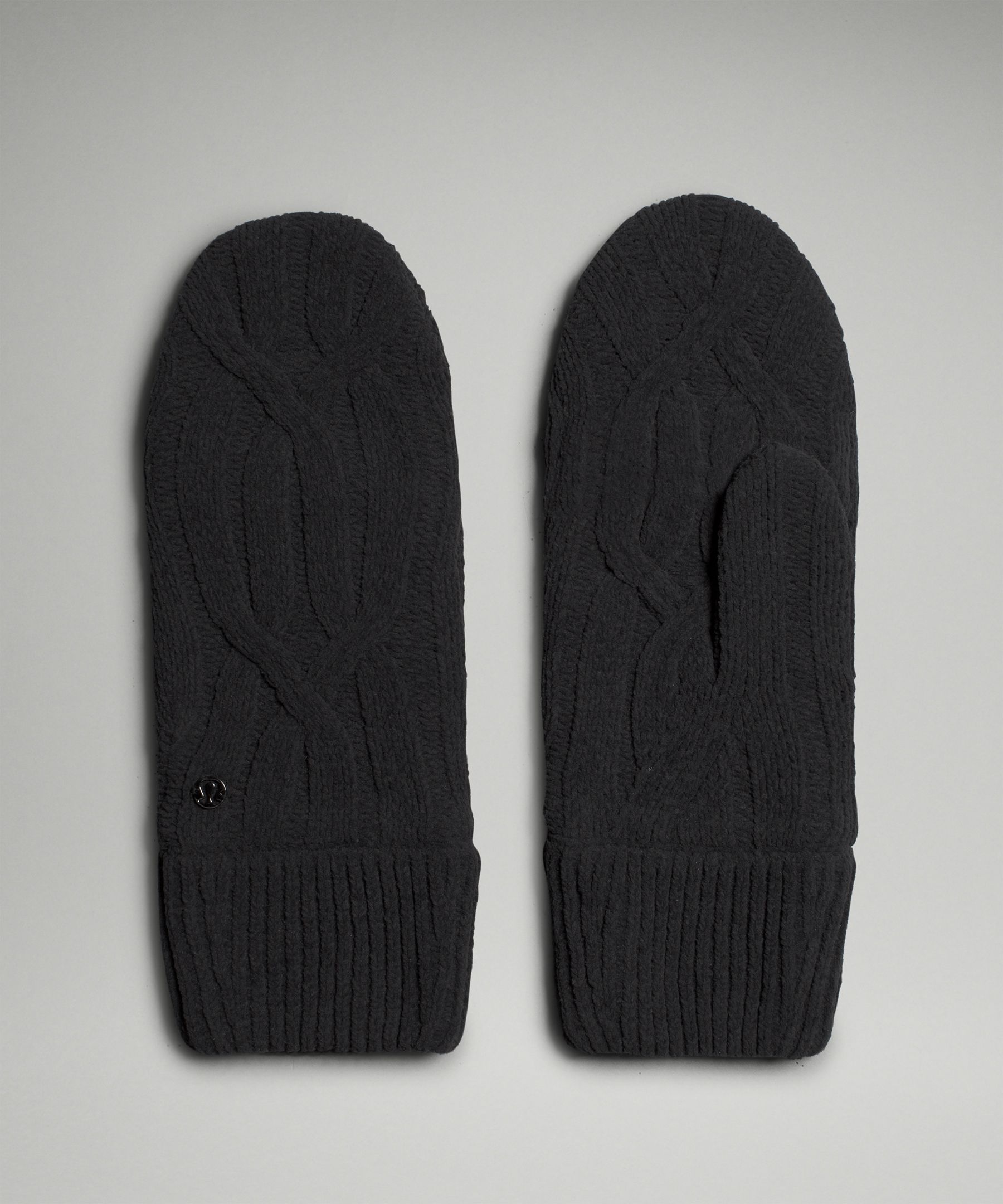 Women's Cable-Knit Fleece-Lined Mittens