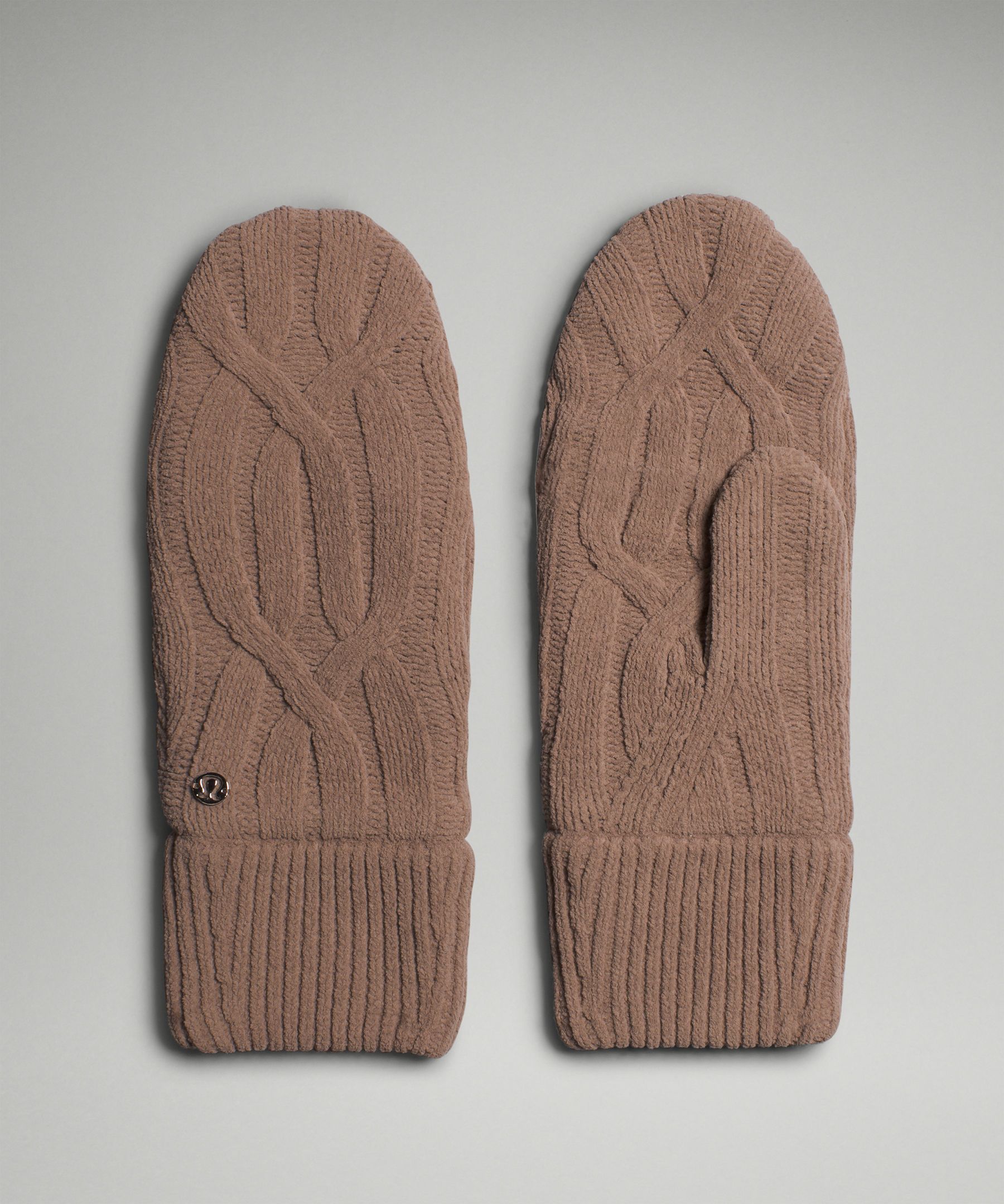 Women's Cable-Knit Fleece-Lined Mittens