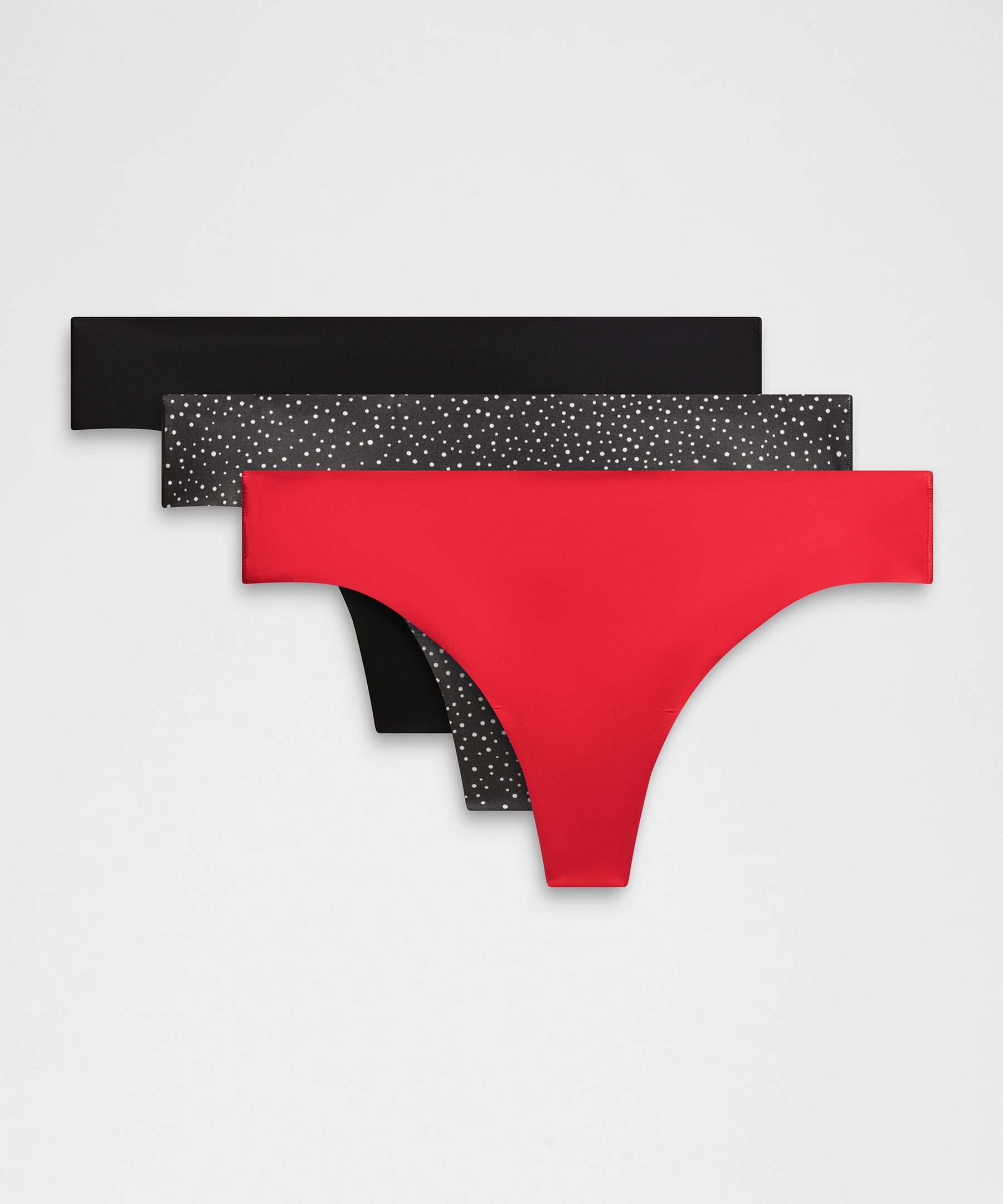 Lululemon Invisiwear Mid-rise Thong Underwear 3 Pack