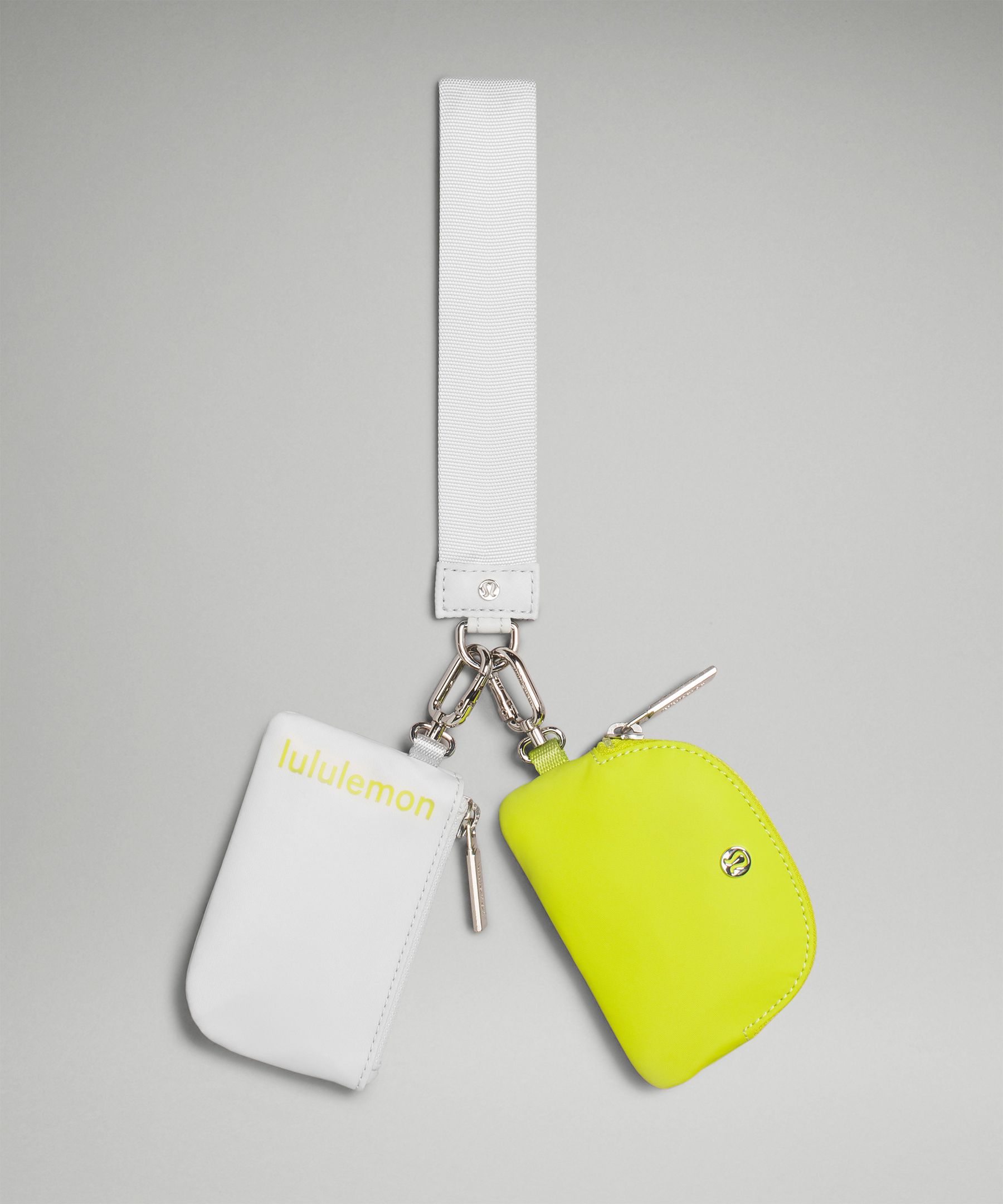 Lululemon Dual Pouch Wristlet In Yellow