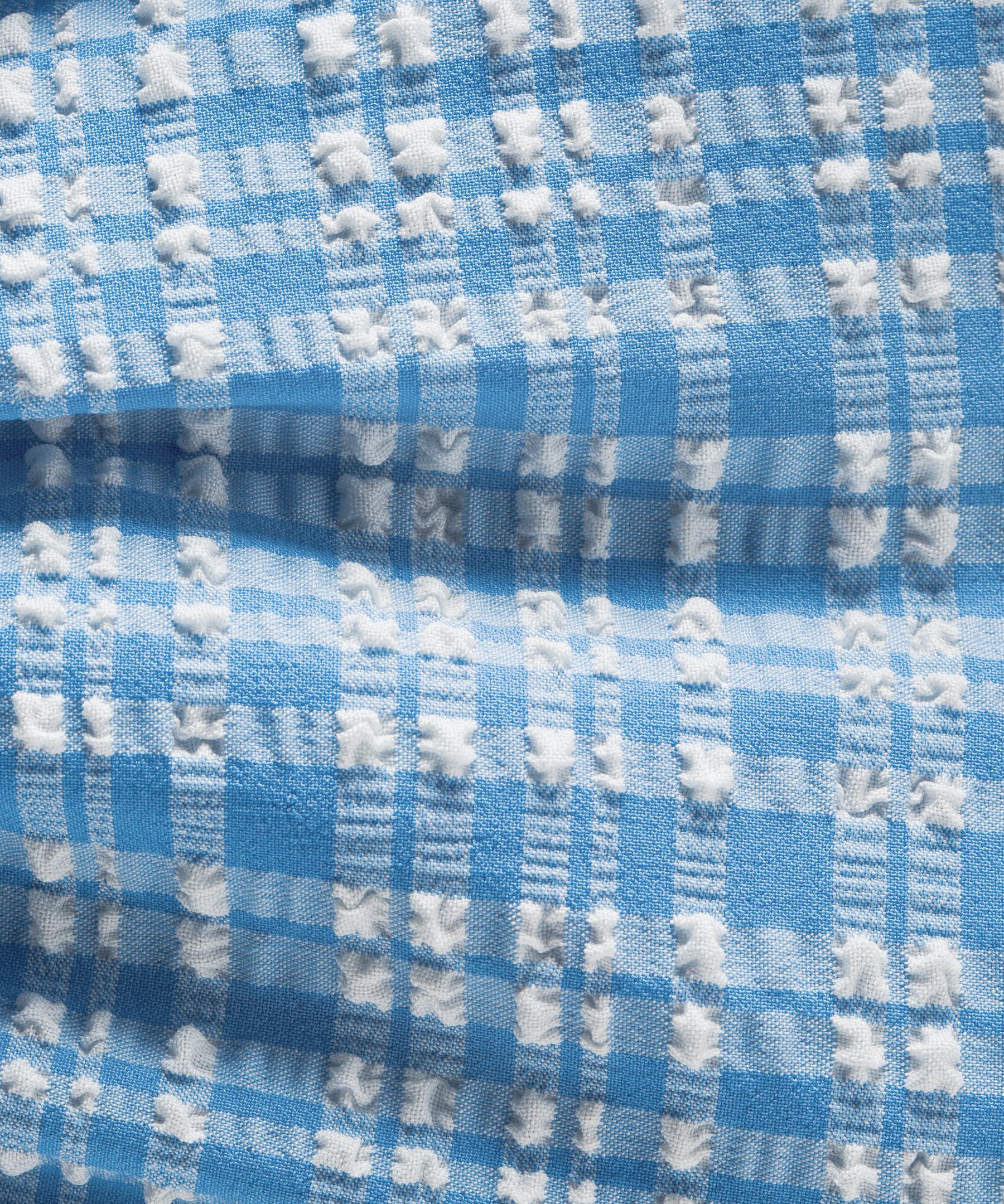 Women's Seersucker Check Gathered Headband | Women's Hair Accessories