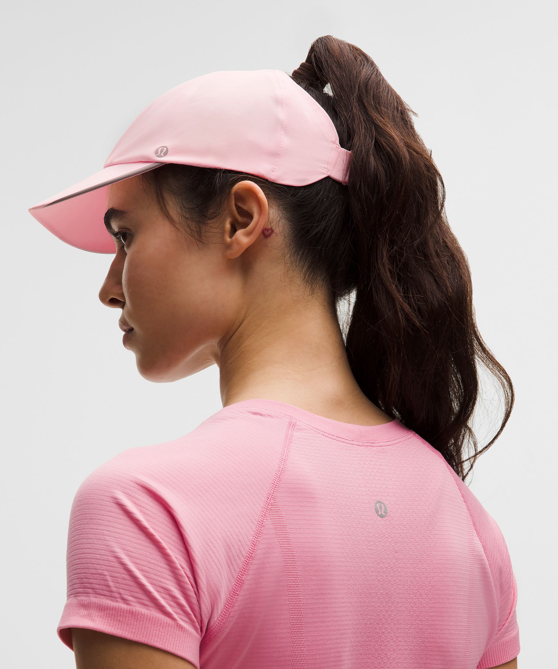 Lululemon Fast Free Womens Run Hat Pony Tail Passionate Pink Adjustable OSFA NWT Women main image 3