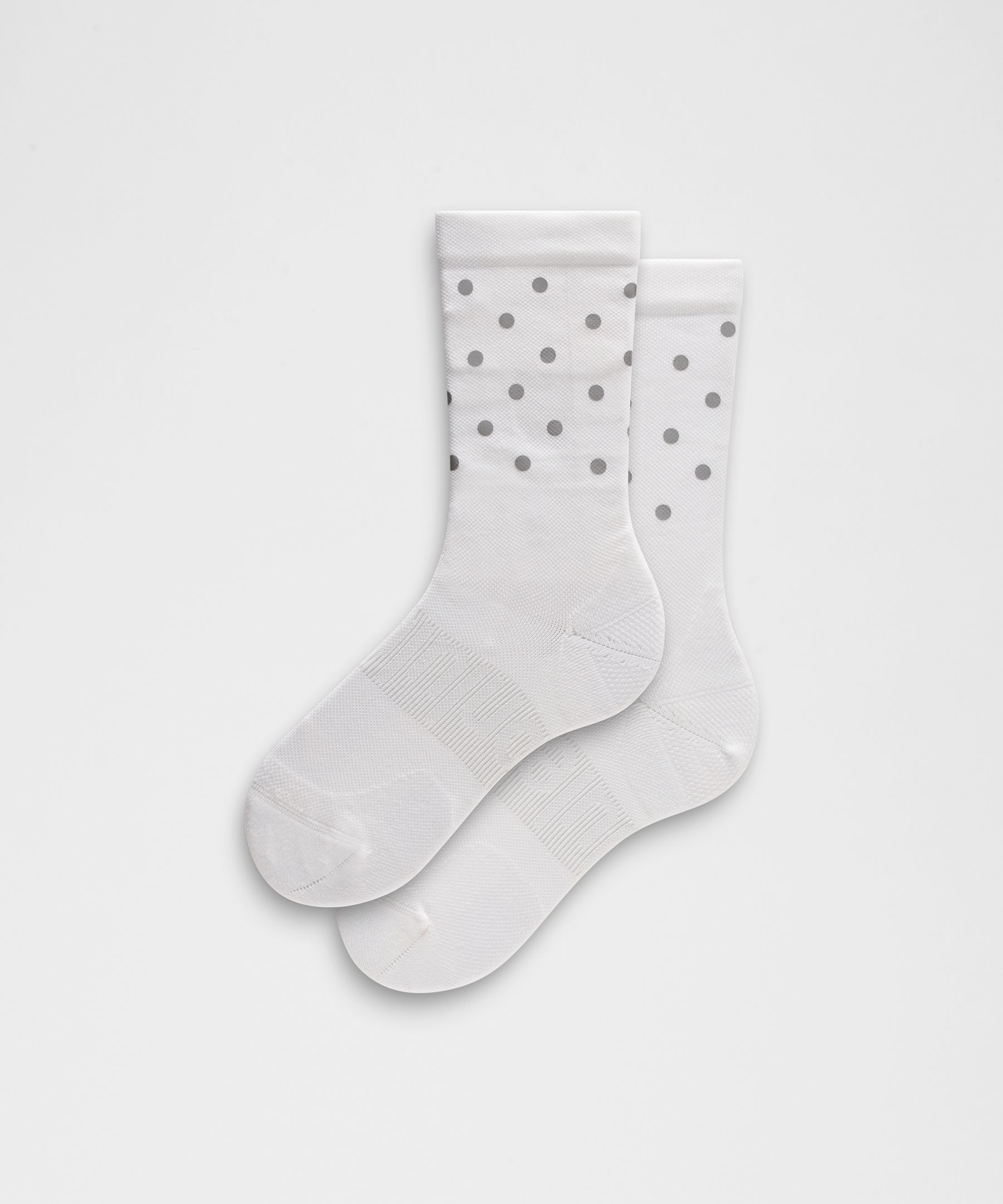 Women's Power Stride Crew Socks Dot Reflective