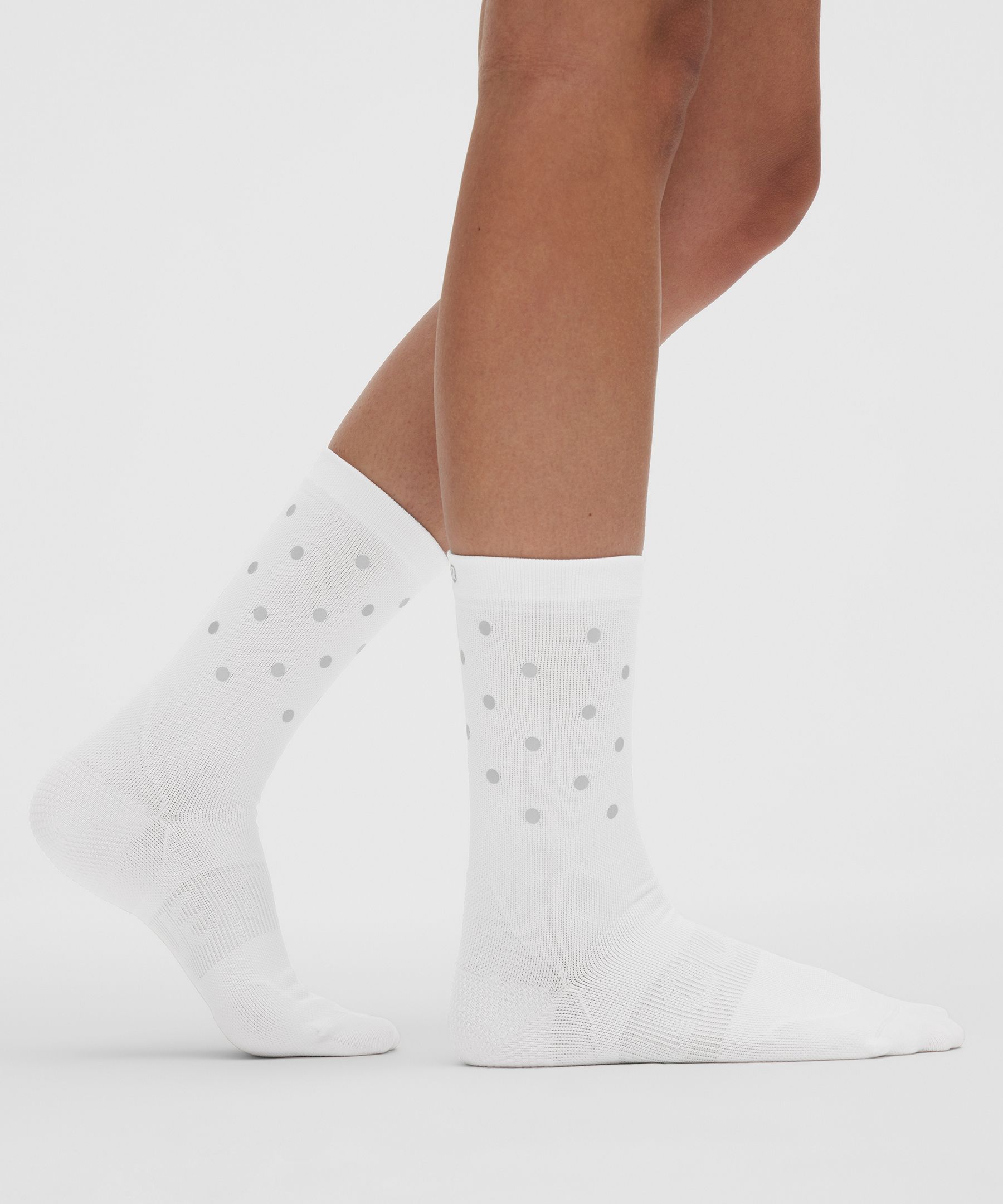 Lululemon Power Stride Crew Socks Dot Reflective