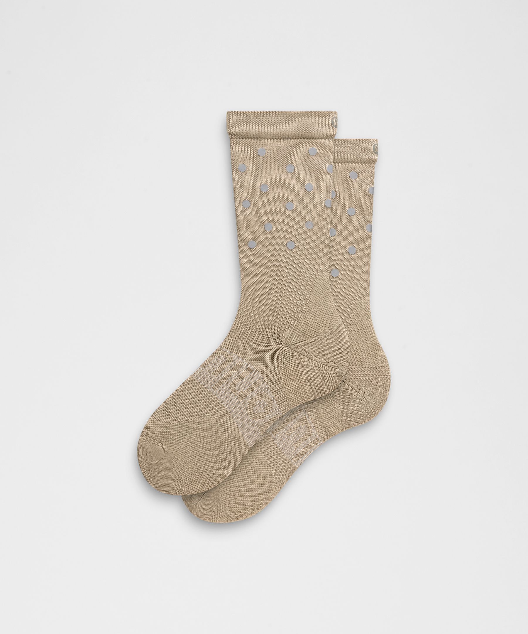 Women's Power Stride Crew Socks Dot Reflective