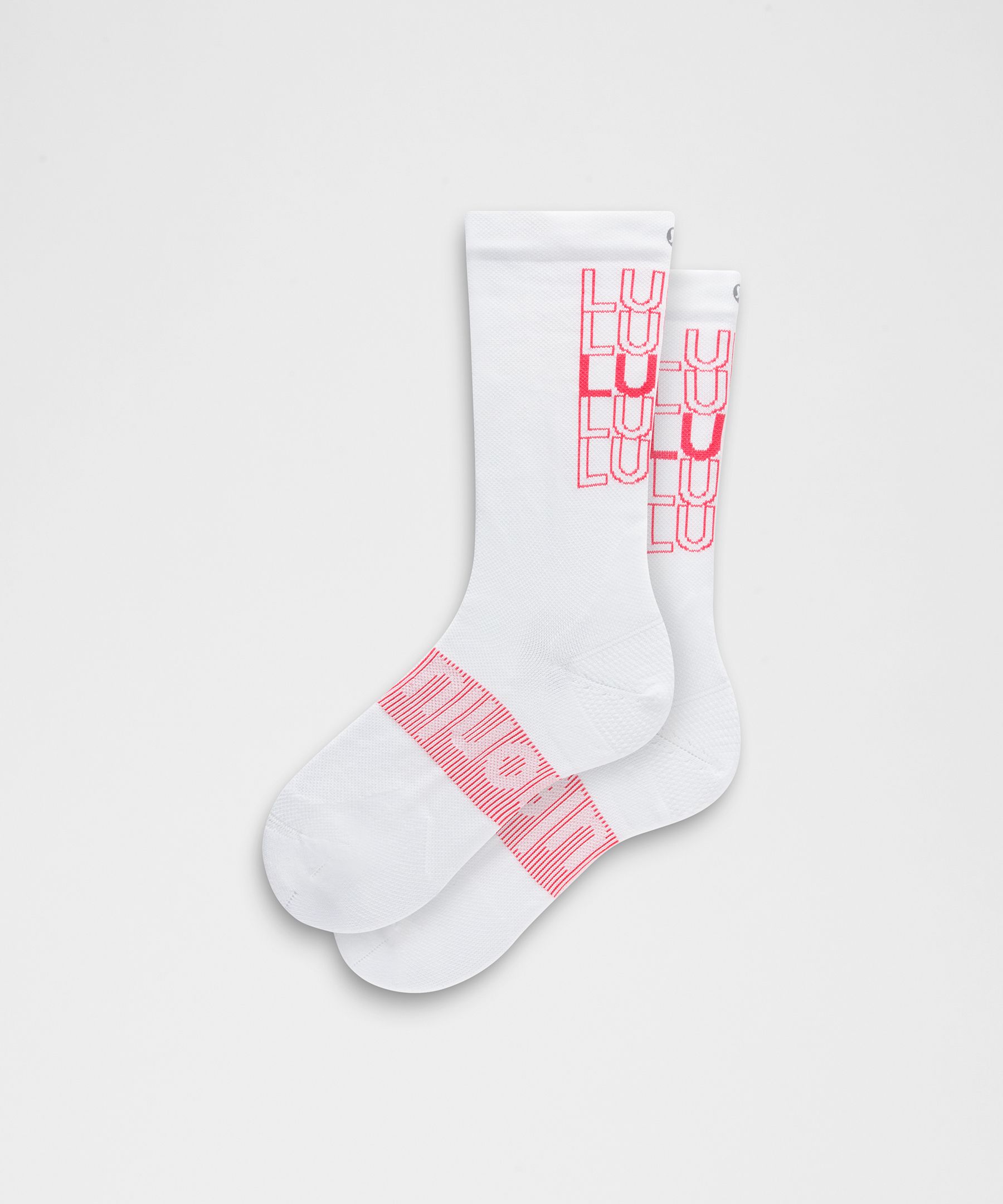 Women's Power Stride Crew Socks - White,Neutral