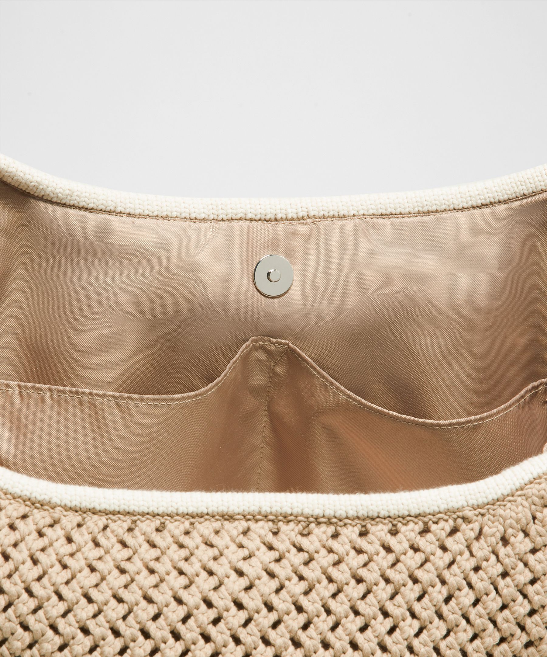 Cotton Crochet Shoulder Bag 7L